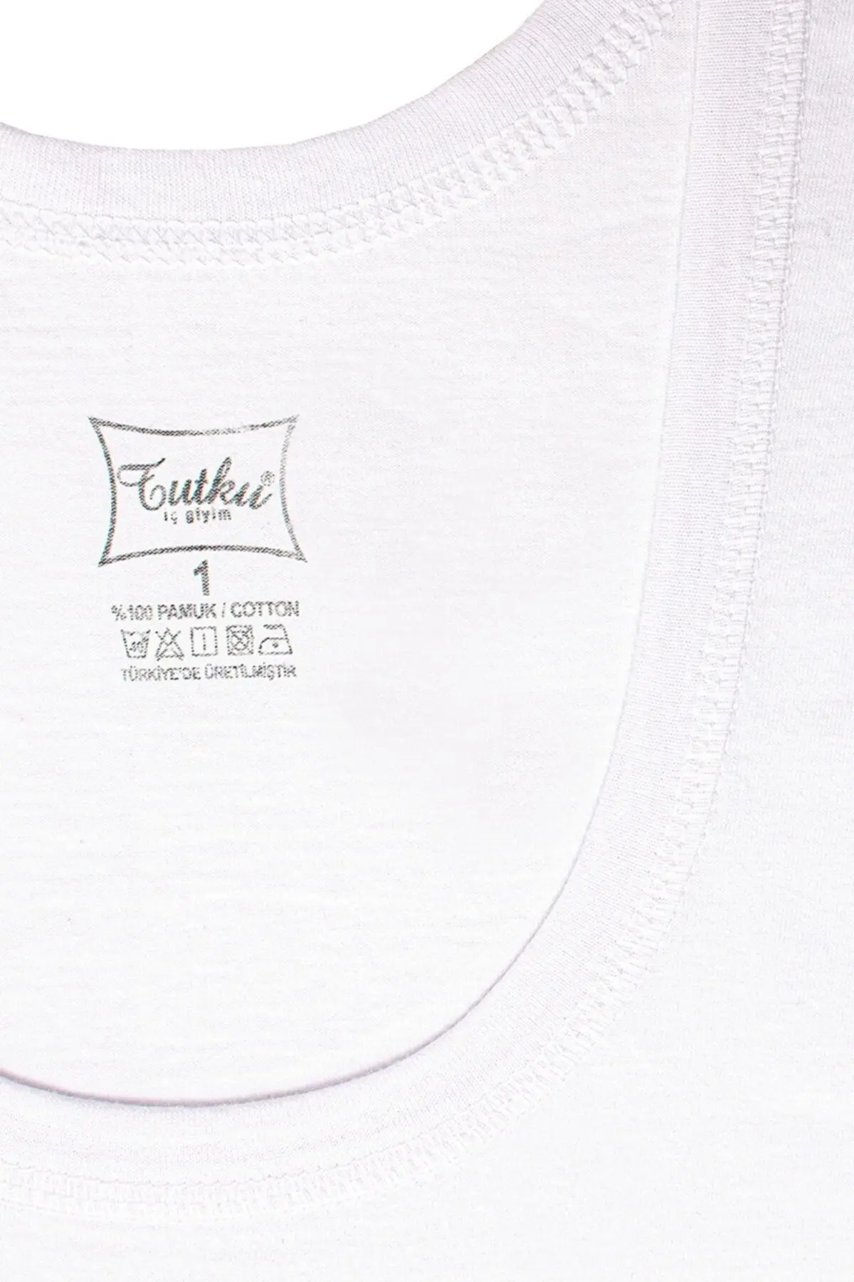 6'lı Penye Klasik Beyaz Erkek Atlet