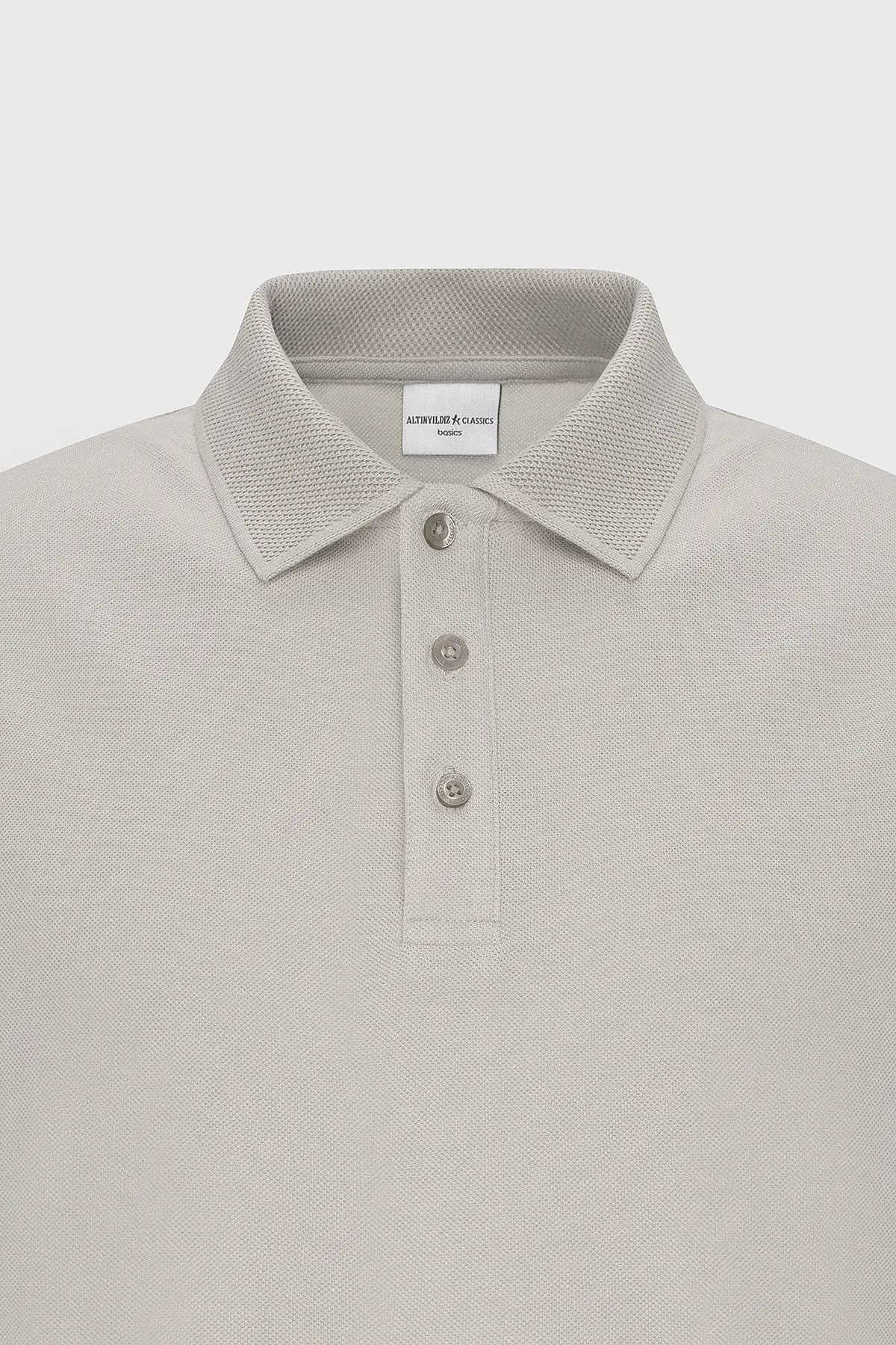 Erkek Safari %100 Pamuk Kıvrılmaz Pike Polo Yaka Slim Fit Dar Kesim Tişört