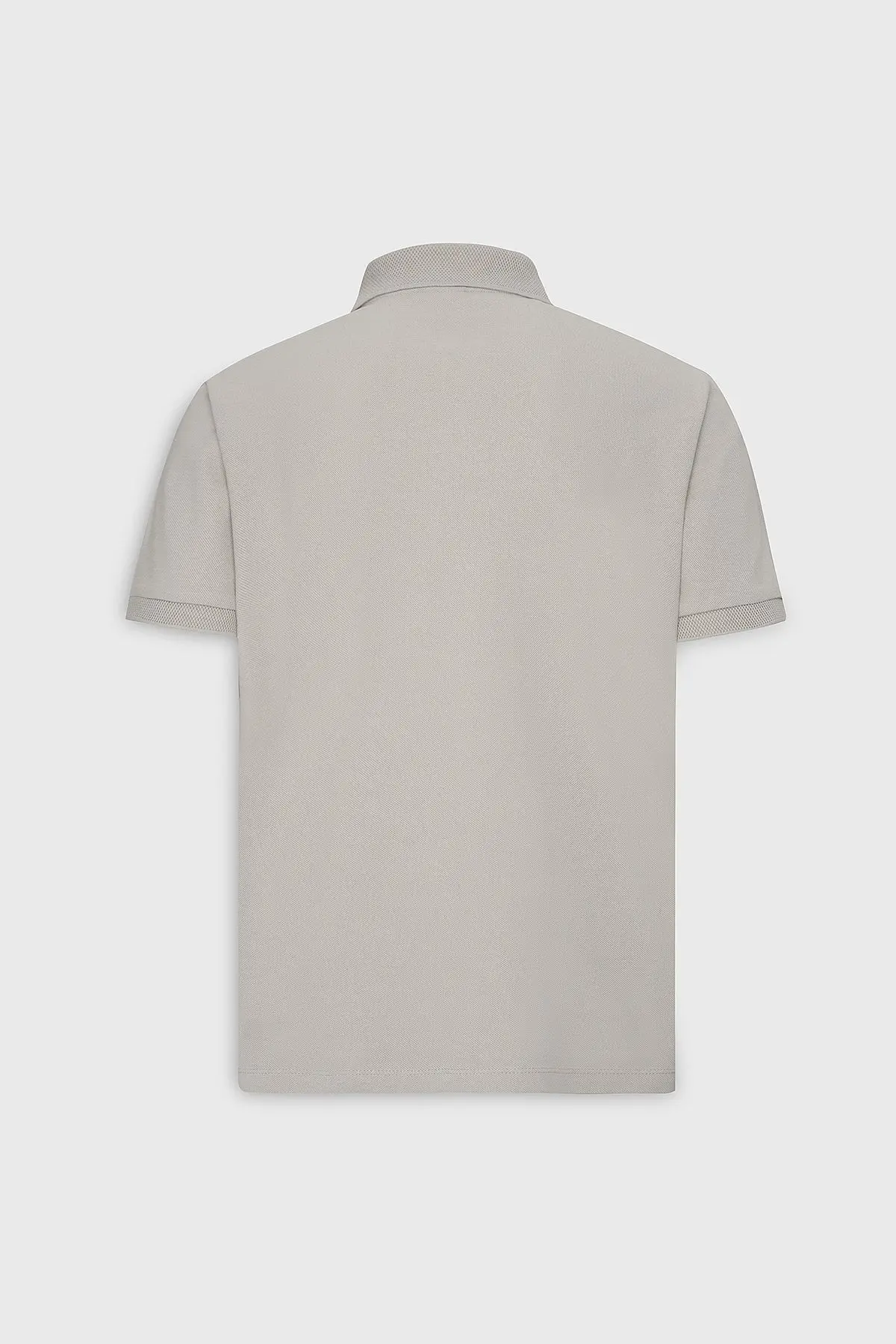 Erkek Safari %100 Pamuk Kıvrılmaz Pike Polo Yaka Slim Fit Dar Kesim Tişört