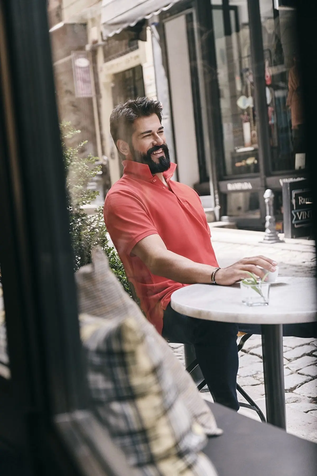 Erkek Narçiçeği %100 Pamuk Kıvrılmaz Pike Polo Yaka Slim Fit Dar Kesim Tişört