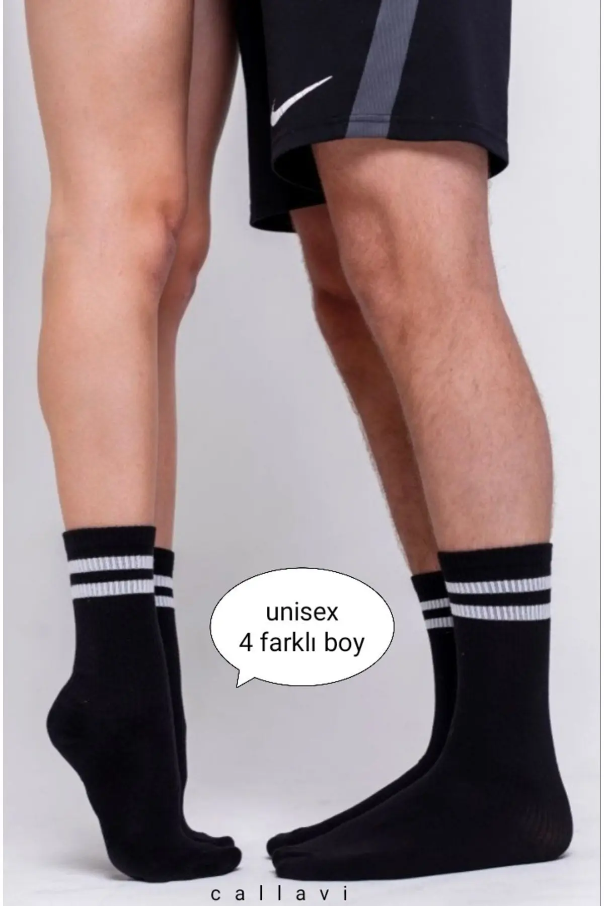 unisex çizgili kolej çorap 4 çift