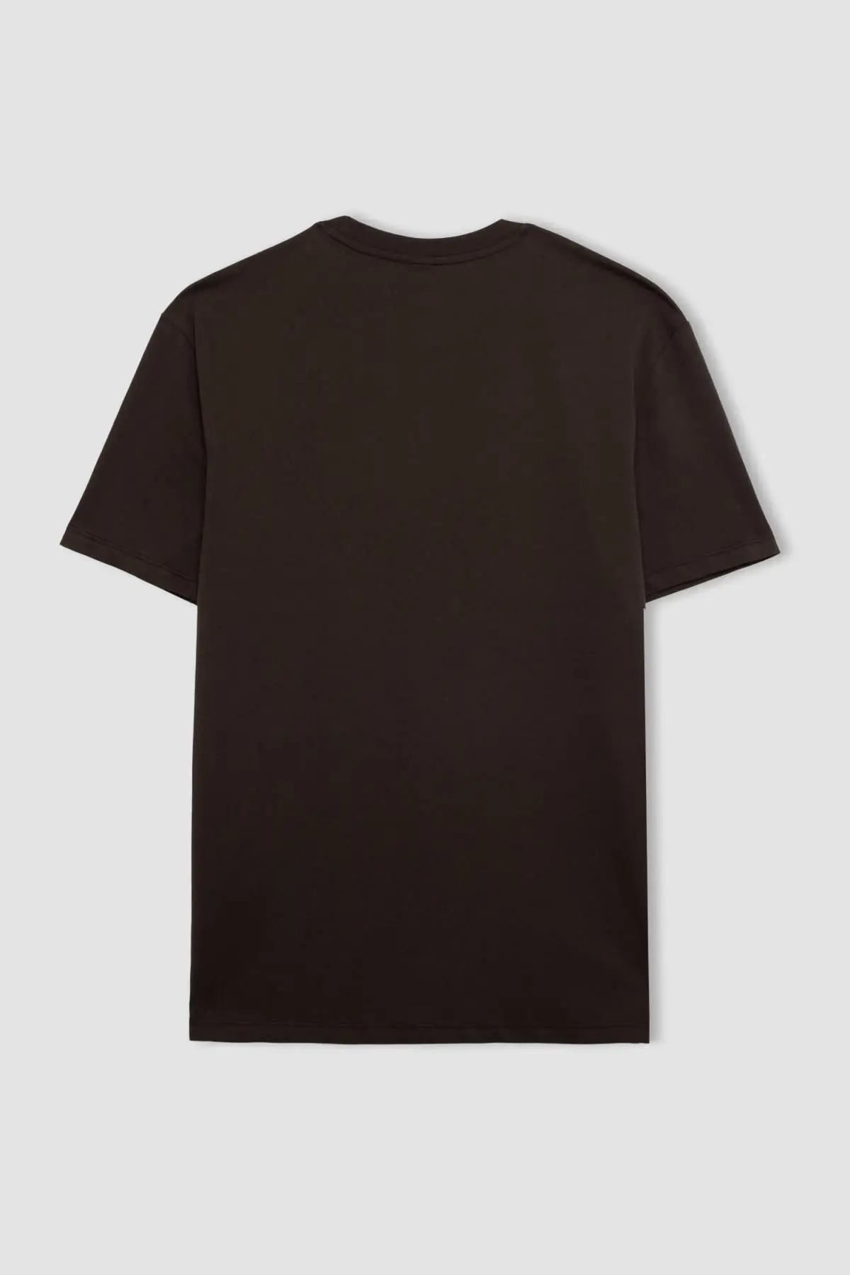 New Regular Fit Bisiklet Yaka Kısa Kollu %100 Pamuk Basic Tişört V7699az24sp