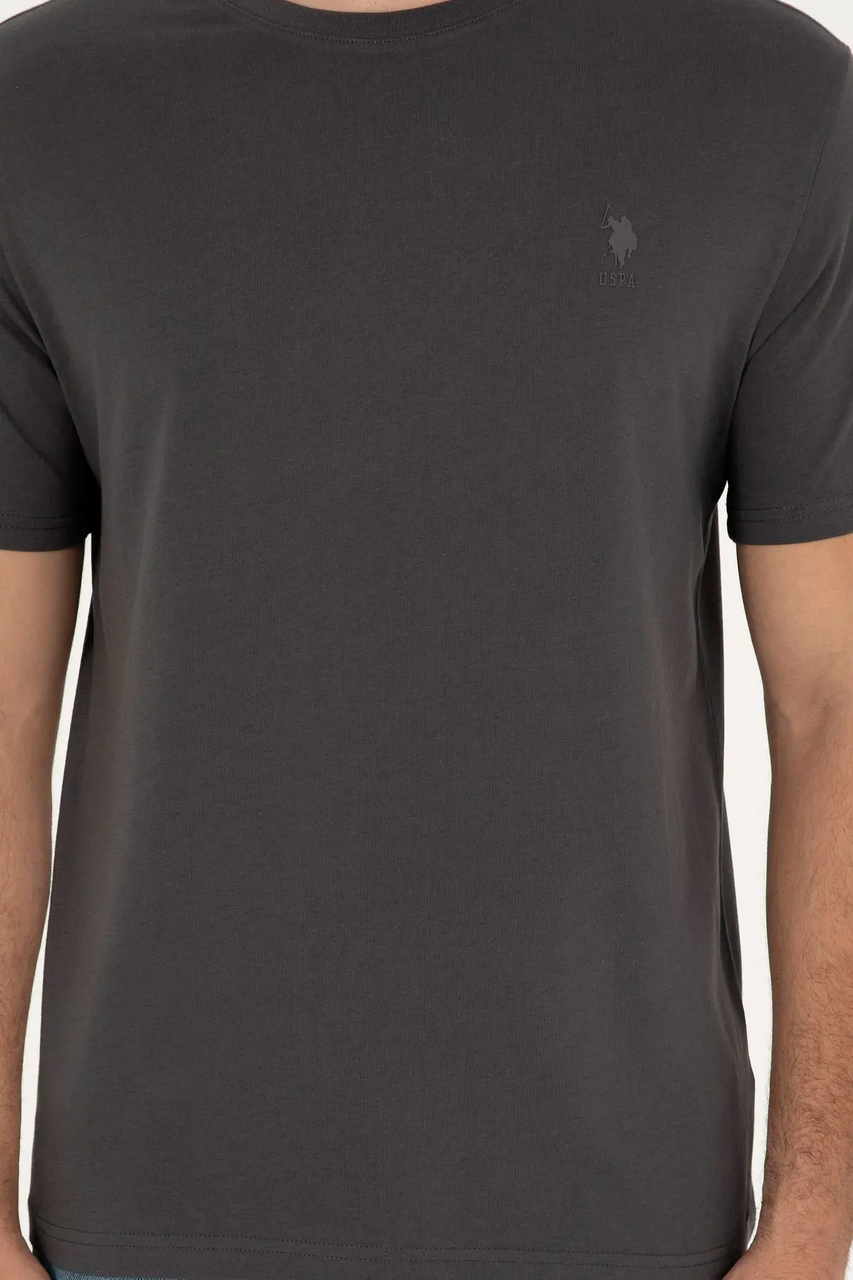 Erkek Antrasit Basic Tişört 50294224-vr006