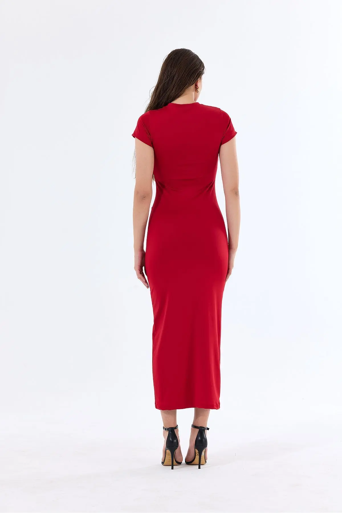 Kadın Kısa Kollu Maxi Elbise