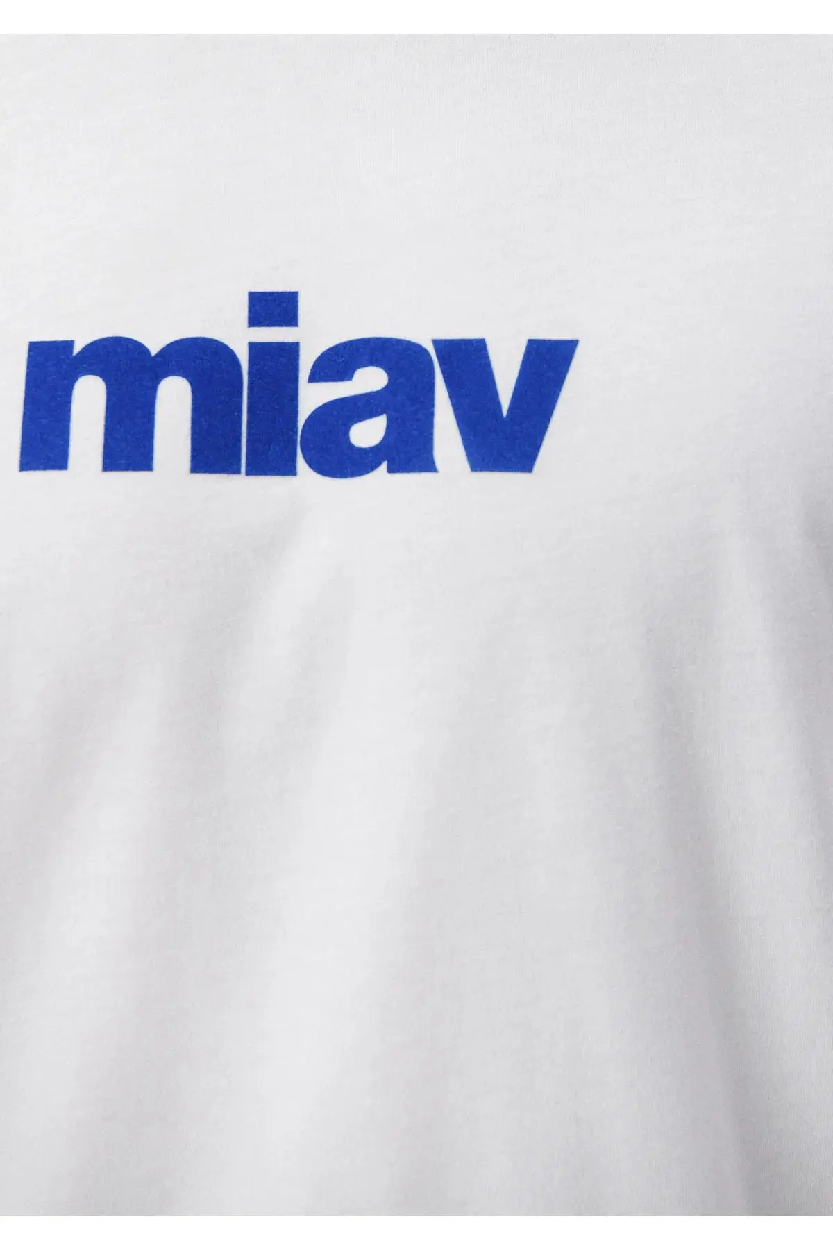Miav Baskılı Beyaz Tişört Regular Fit / Normal Kesim 067153-620744