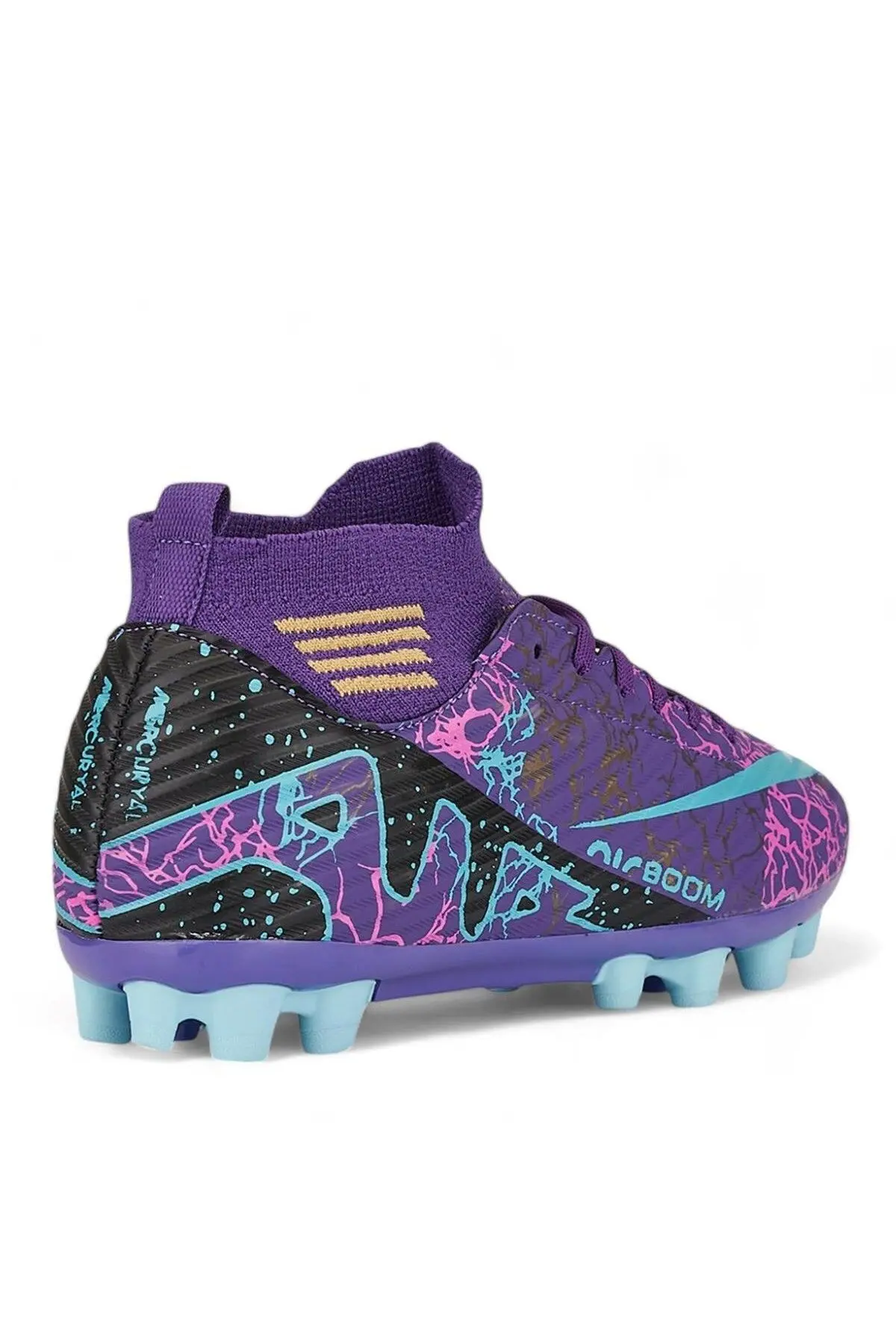 Laliga AirBoom Super Mercury Çoraplı Bilekli Çocuk Erkek Halısaha Krampon Futbol Ayakkabı(31-45)