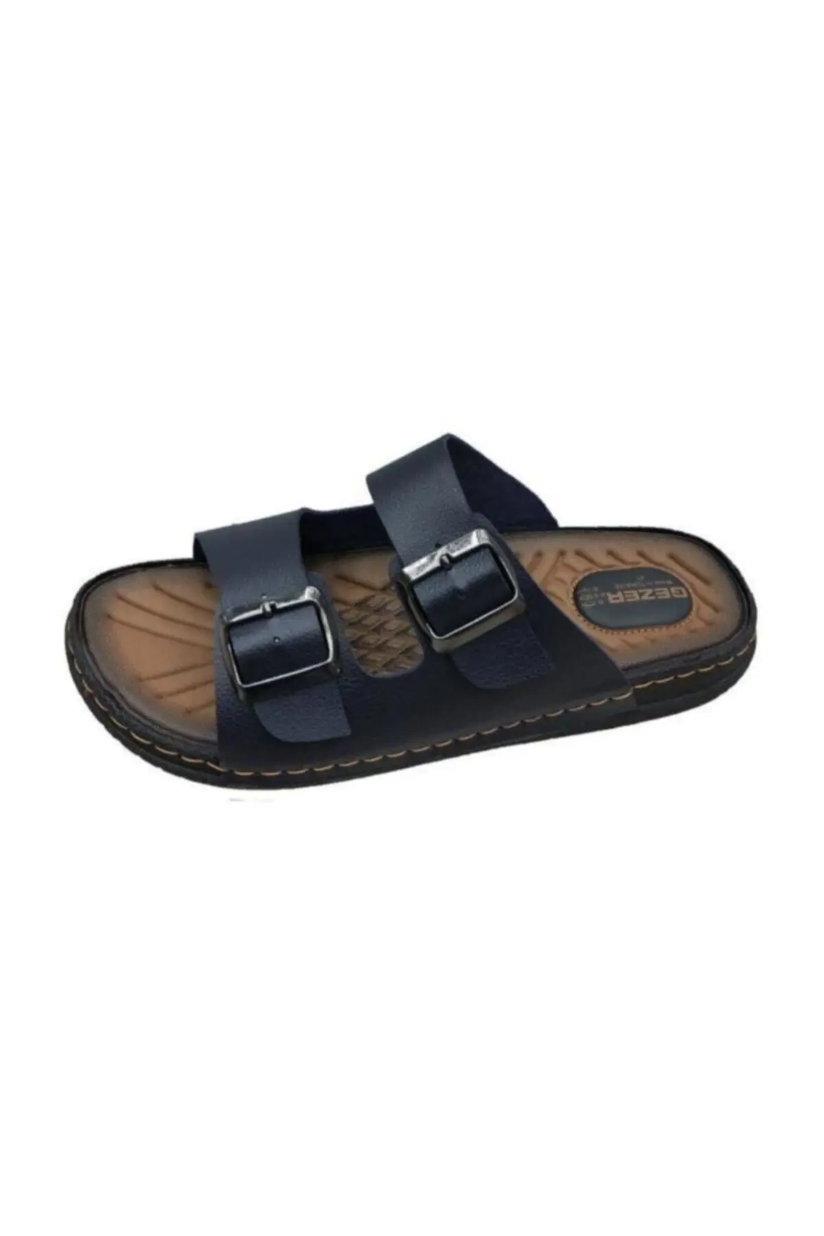Gezer Erkek Ortopedik Rahat Taban Ayarlanabilir Lacivert Erkek Terliği 11652