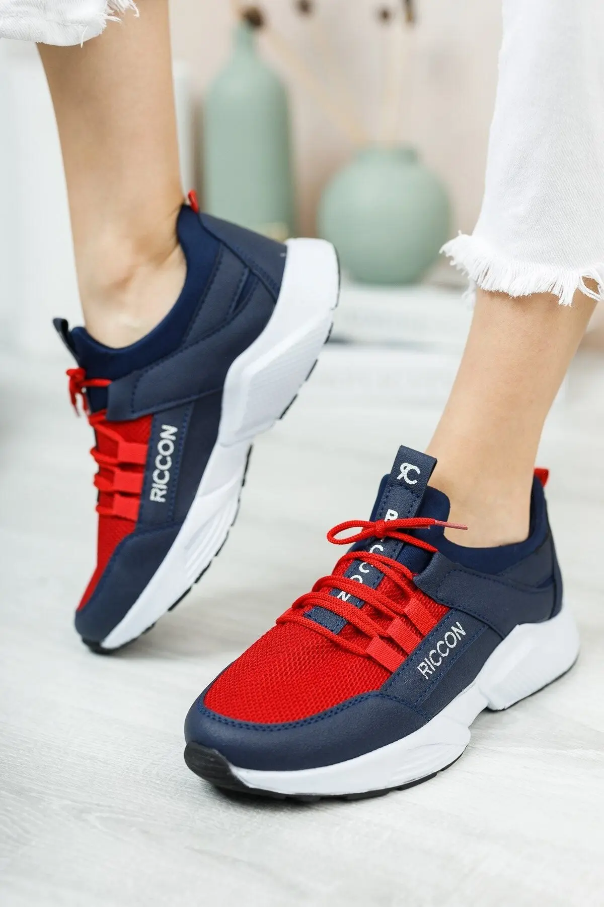 Unisex Lacivert Bağçıklı Sneaker 0012072