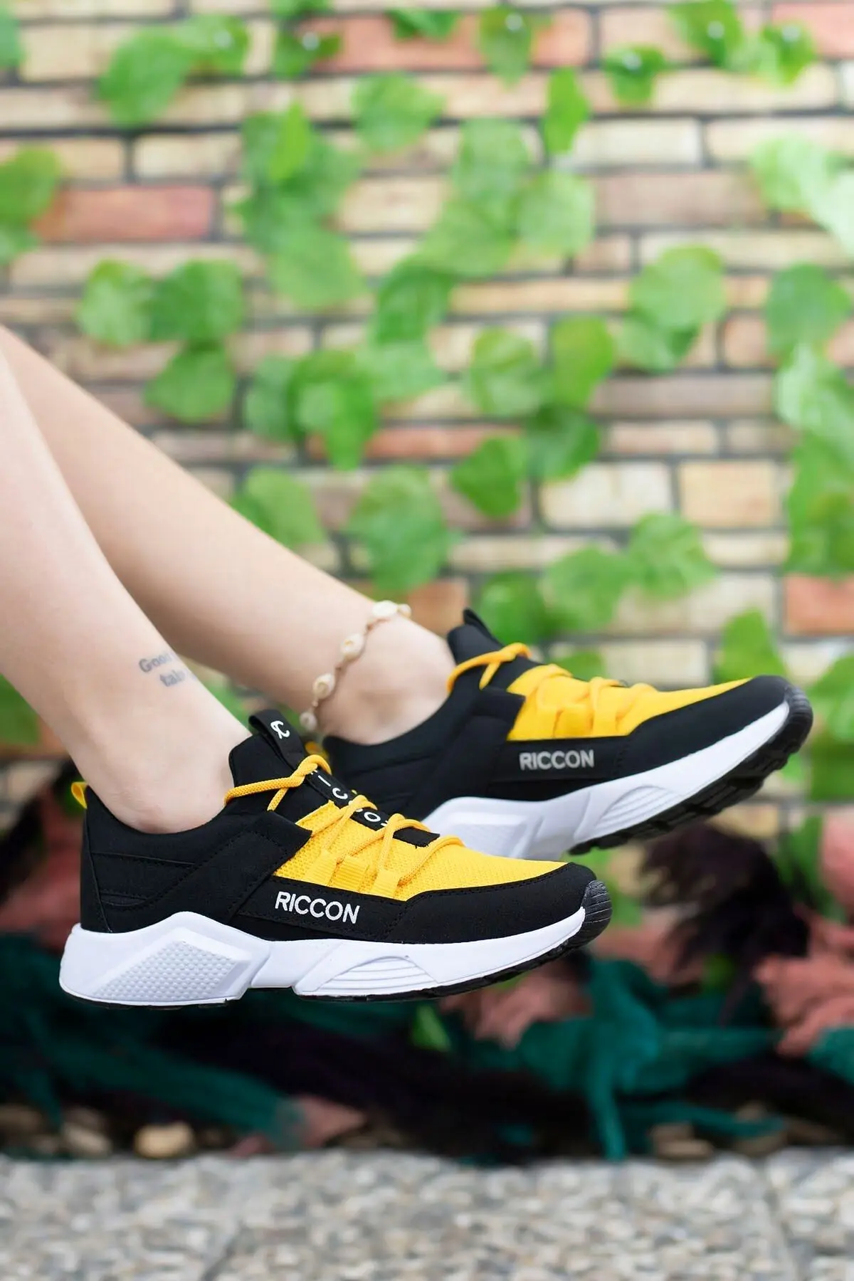 Siyah Sarı Unisex Sneaker