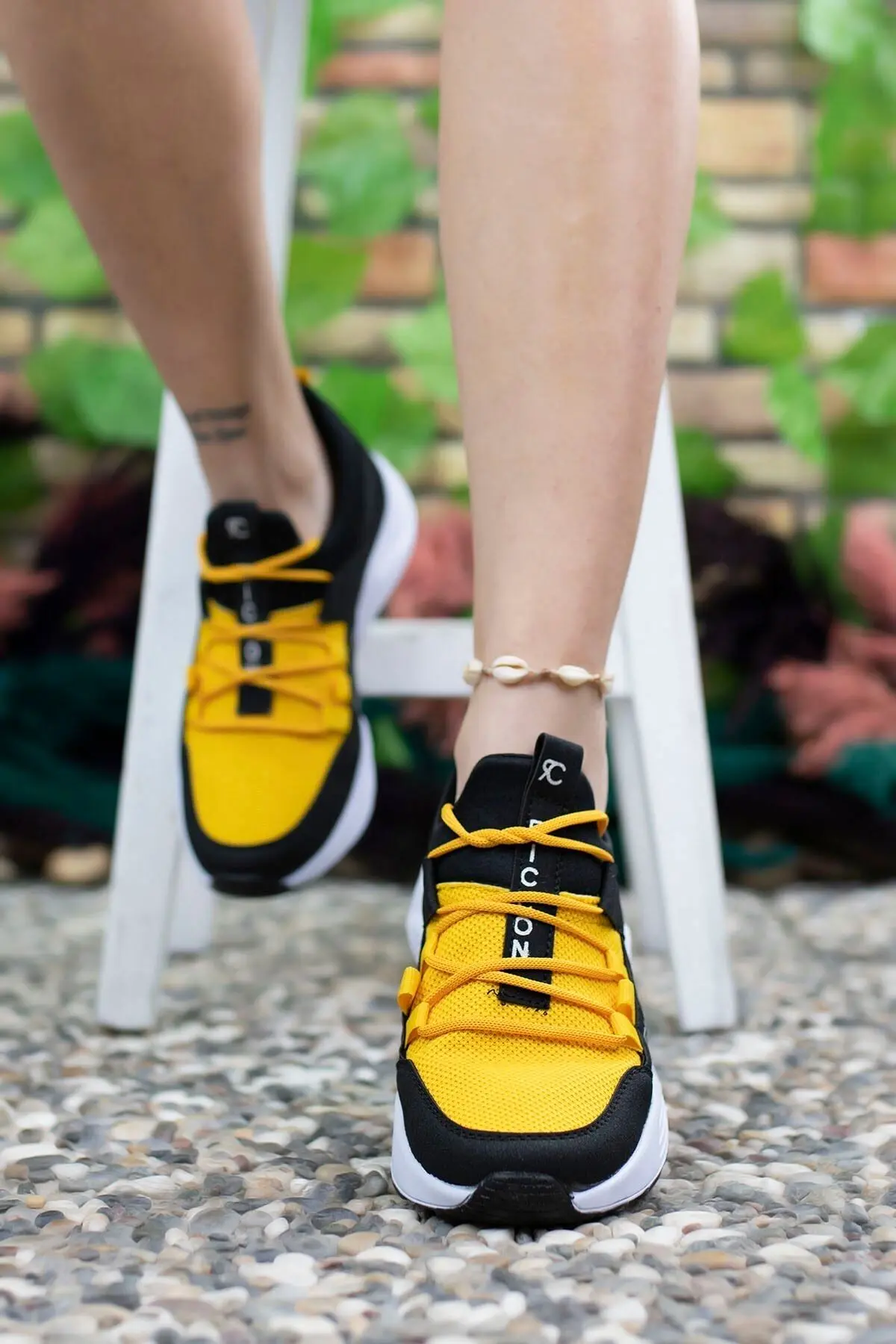 Siyah Sarı Unisex Sneaker