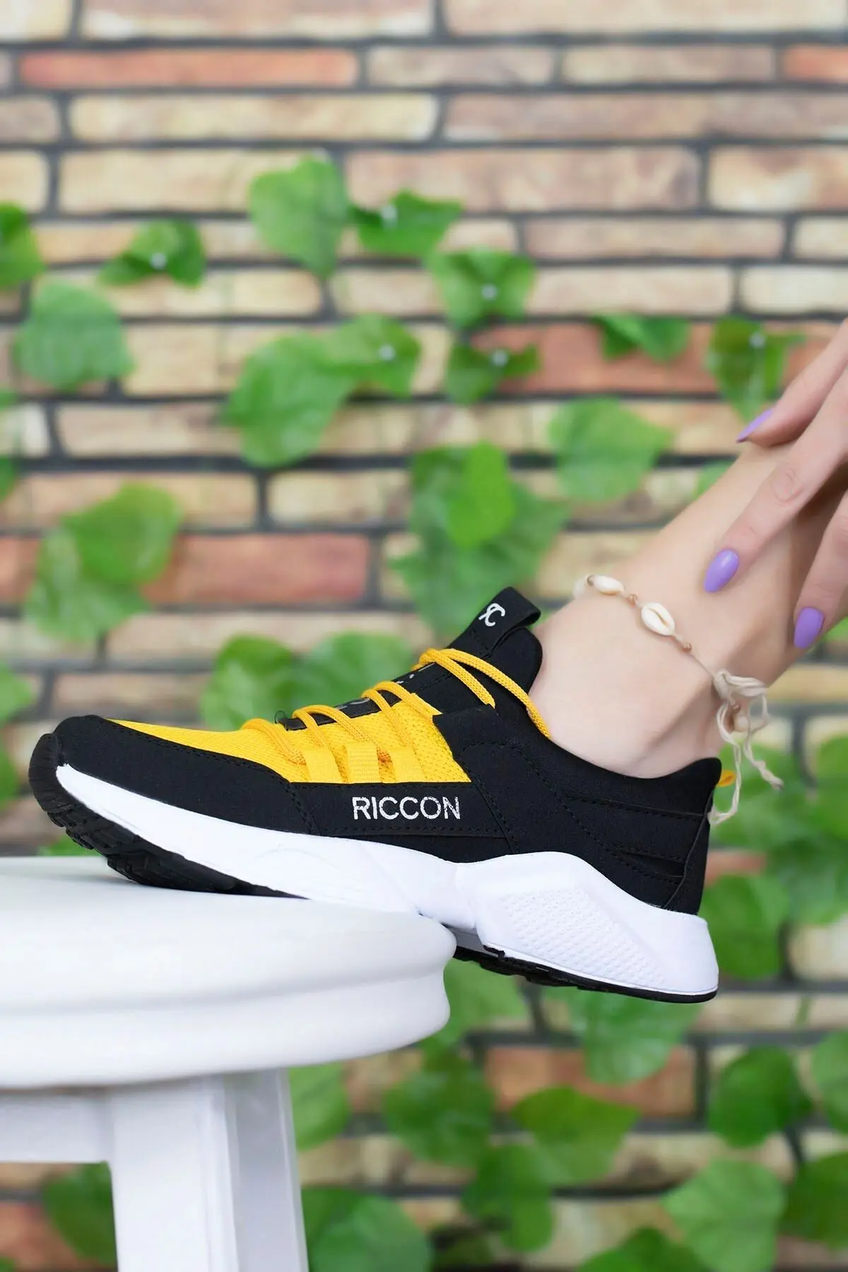 Siyah Sarı Unisex Sneaker
