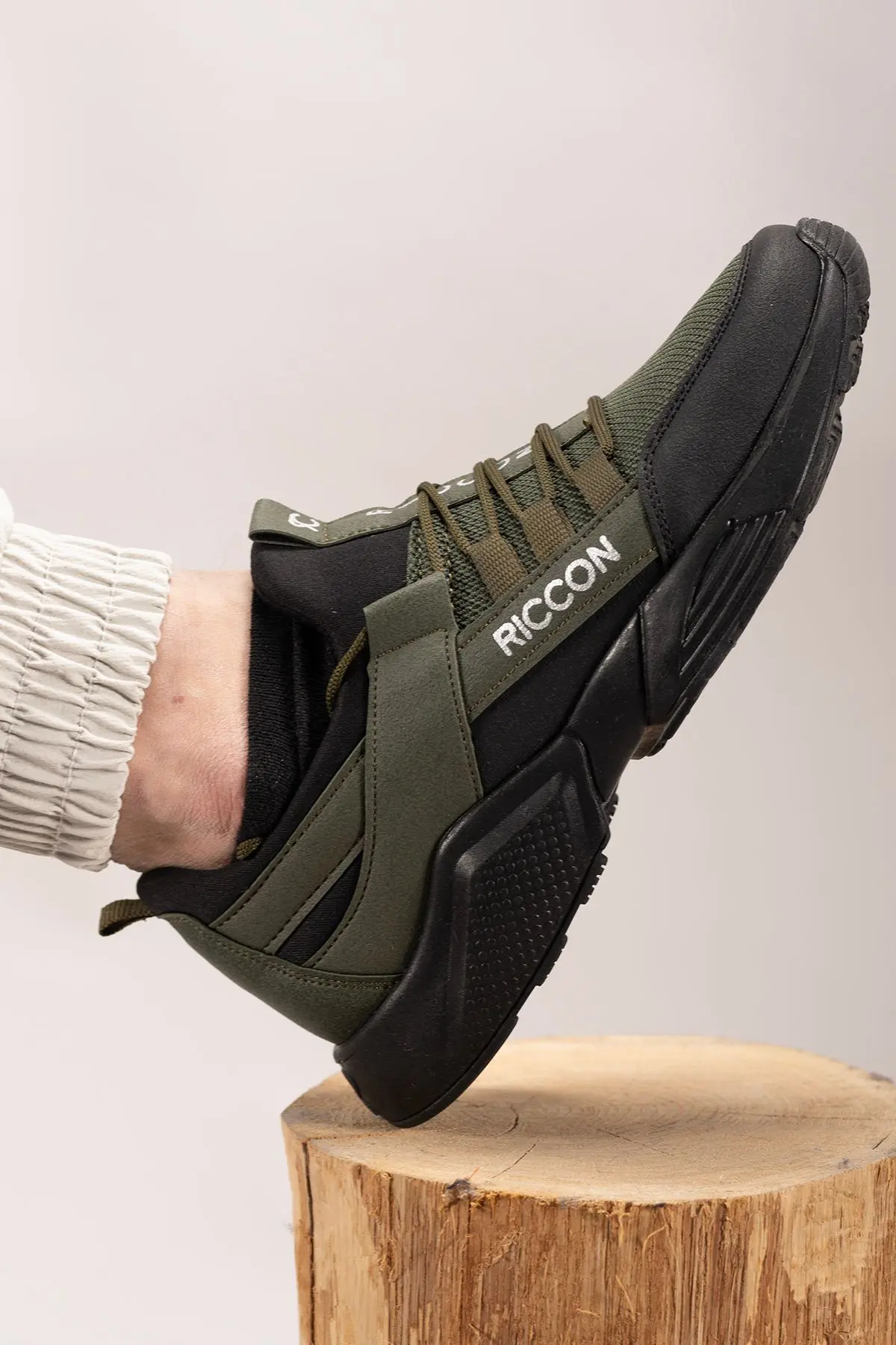 Unisex Haki Siyah Sneaker 0012072