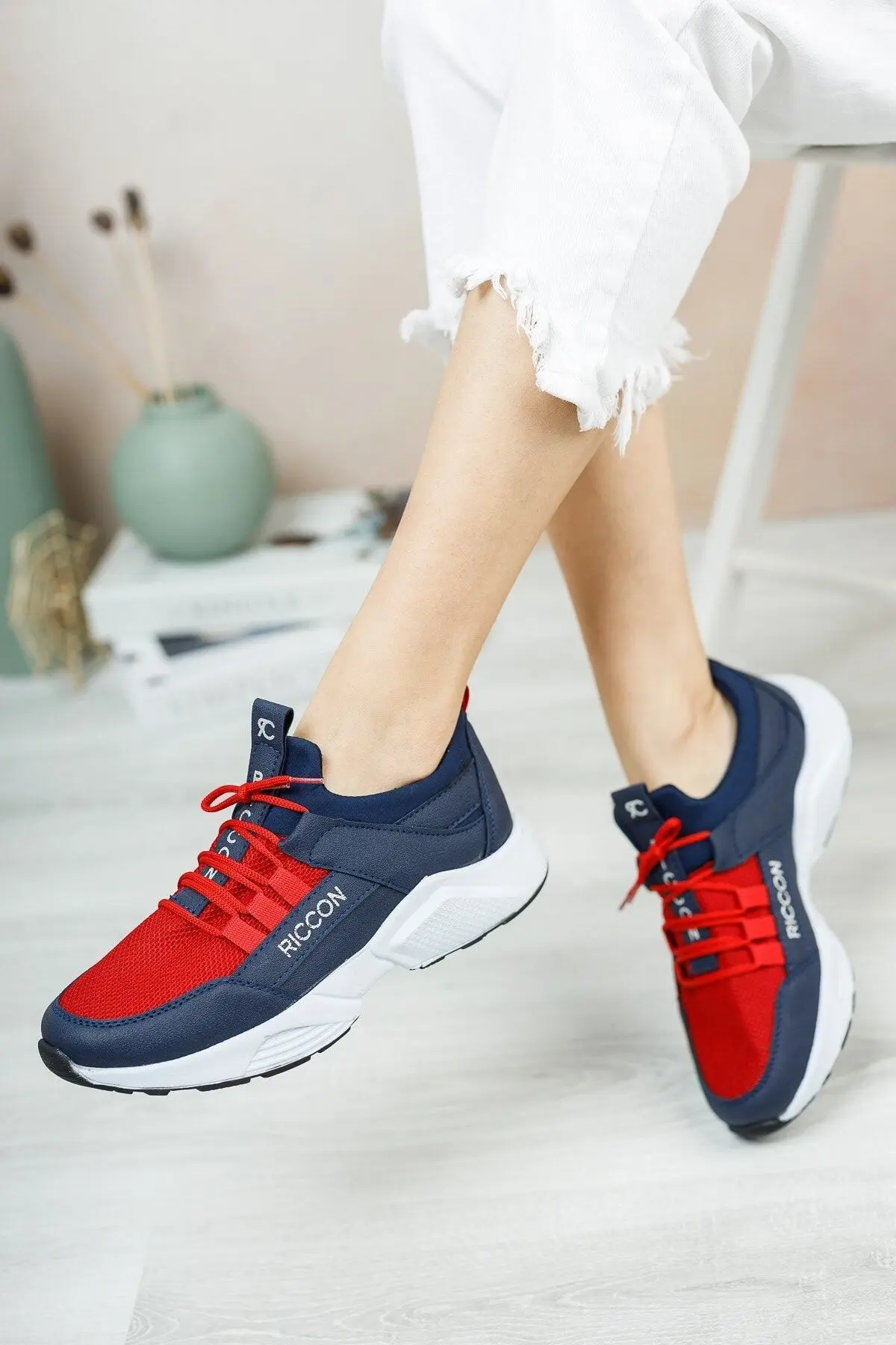 Unisex Lacivert Bağçıklı Sneaker 0012072