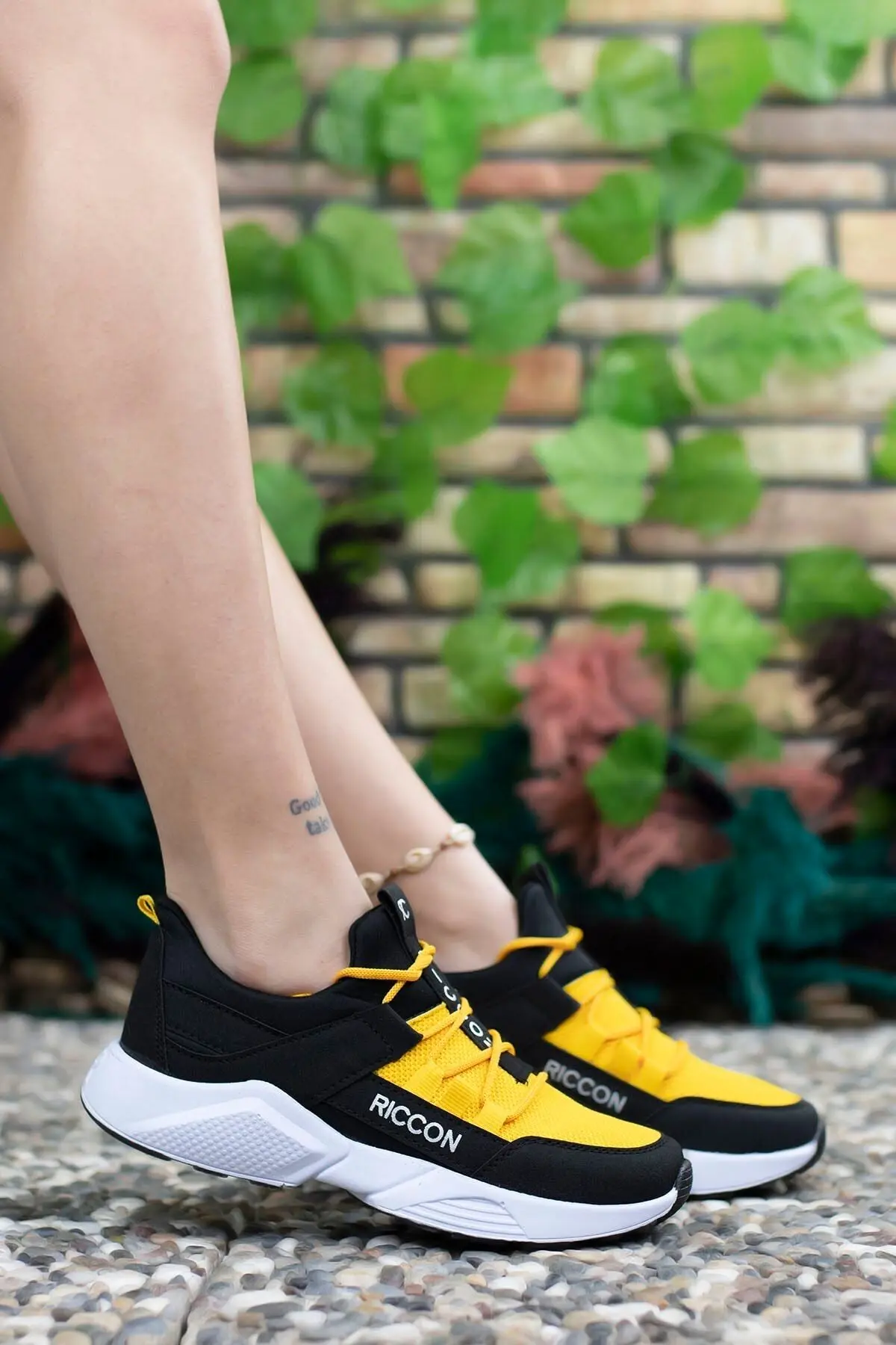 Siyah Sarı Unisex Sneaker