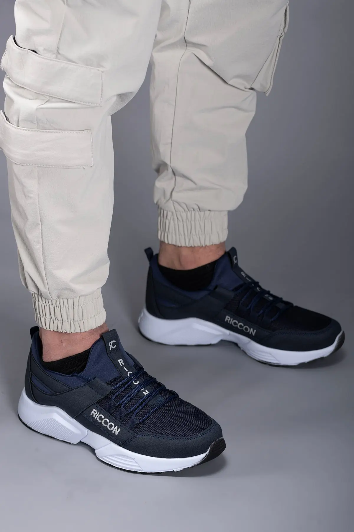 Unisex Lacivert Beyaz Sneaker