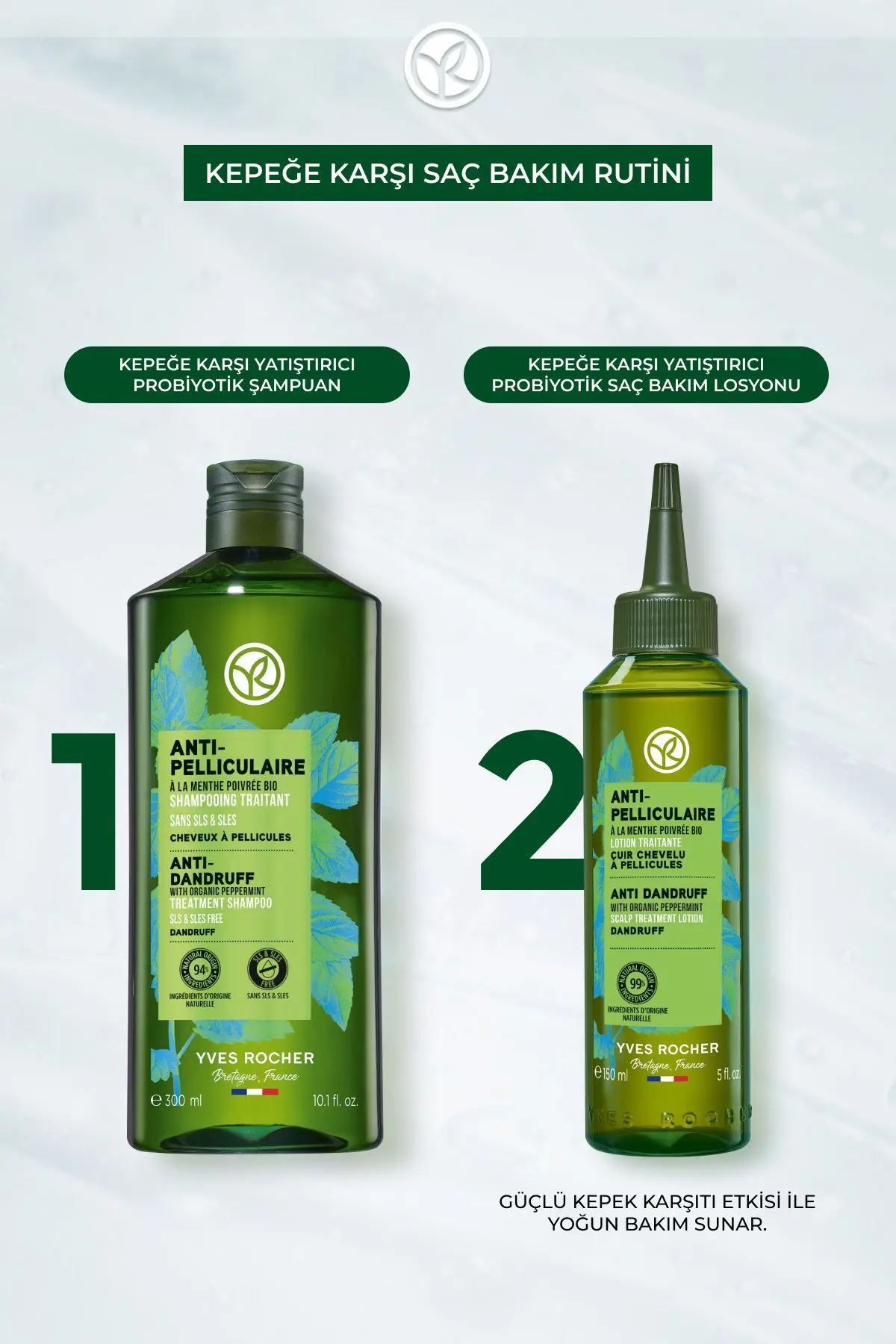 Kepeğe Karşı (Anti Pelliculaire) Yatıştırıcı Prebiyotik Şampuan -  Tuzsuz & Vegan-300 ml