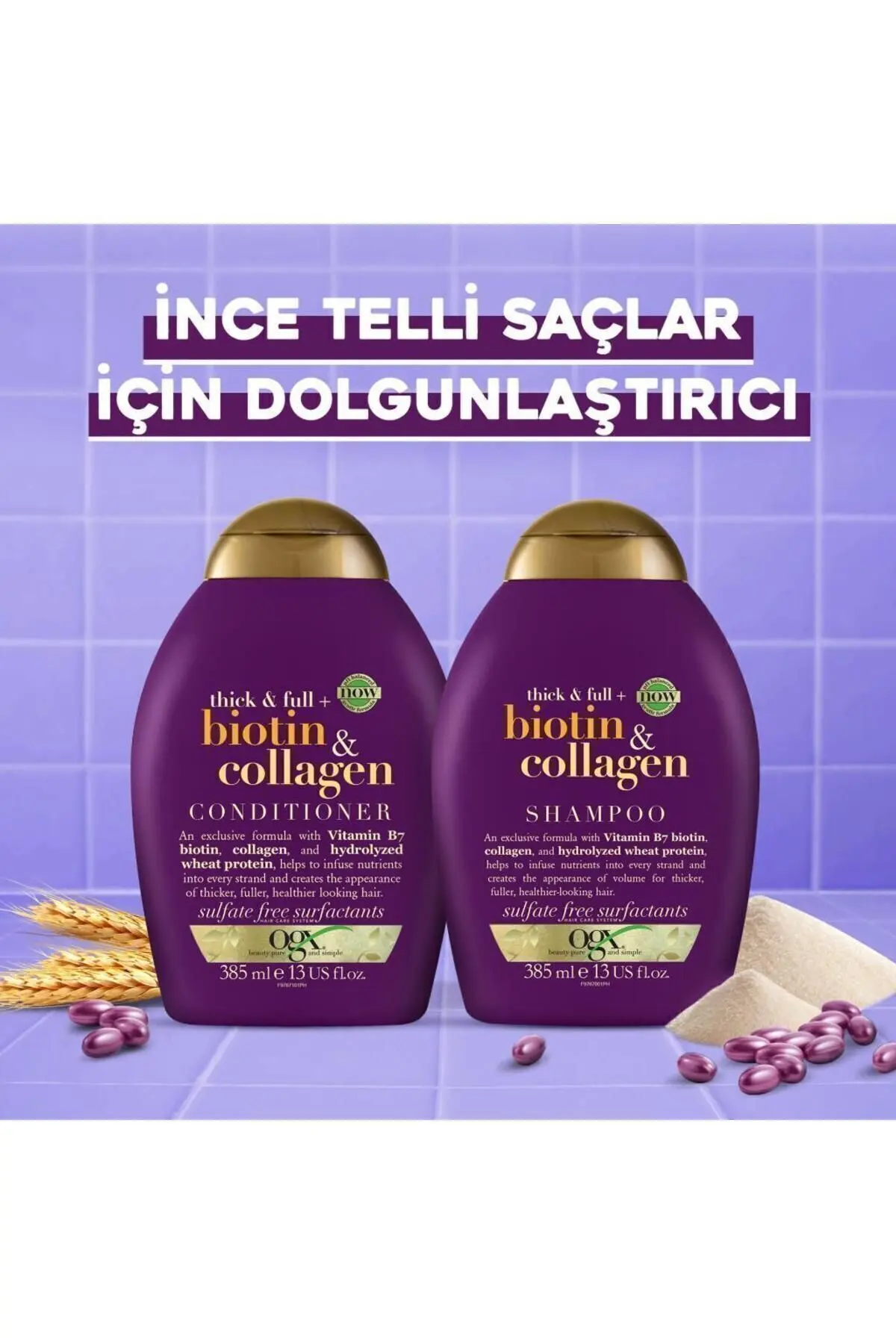 Dolgunlaştirici Biotin & Kolajen Sülfatsız Şampuan 385 ml