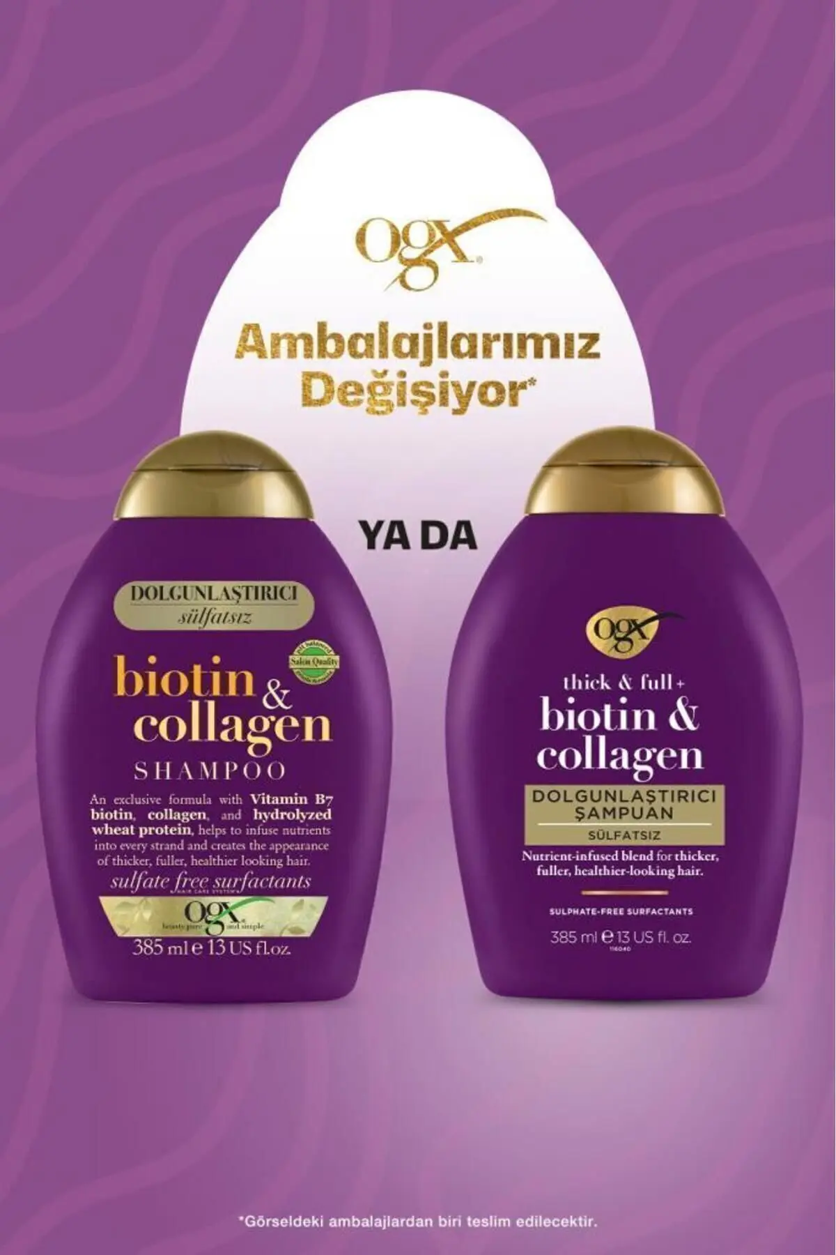 Dolgunlaştirici Biotin & Kolajen Sülfatsız Şampuan 385 ml