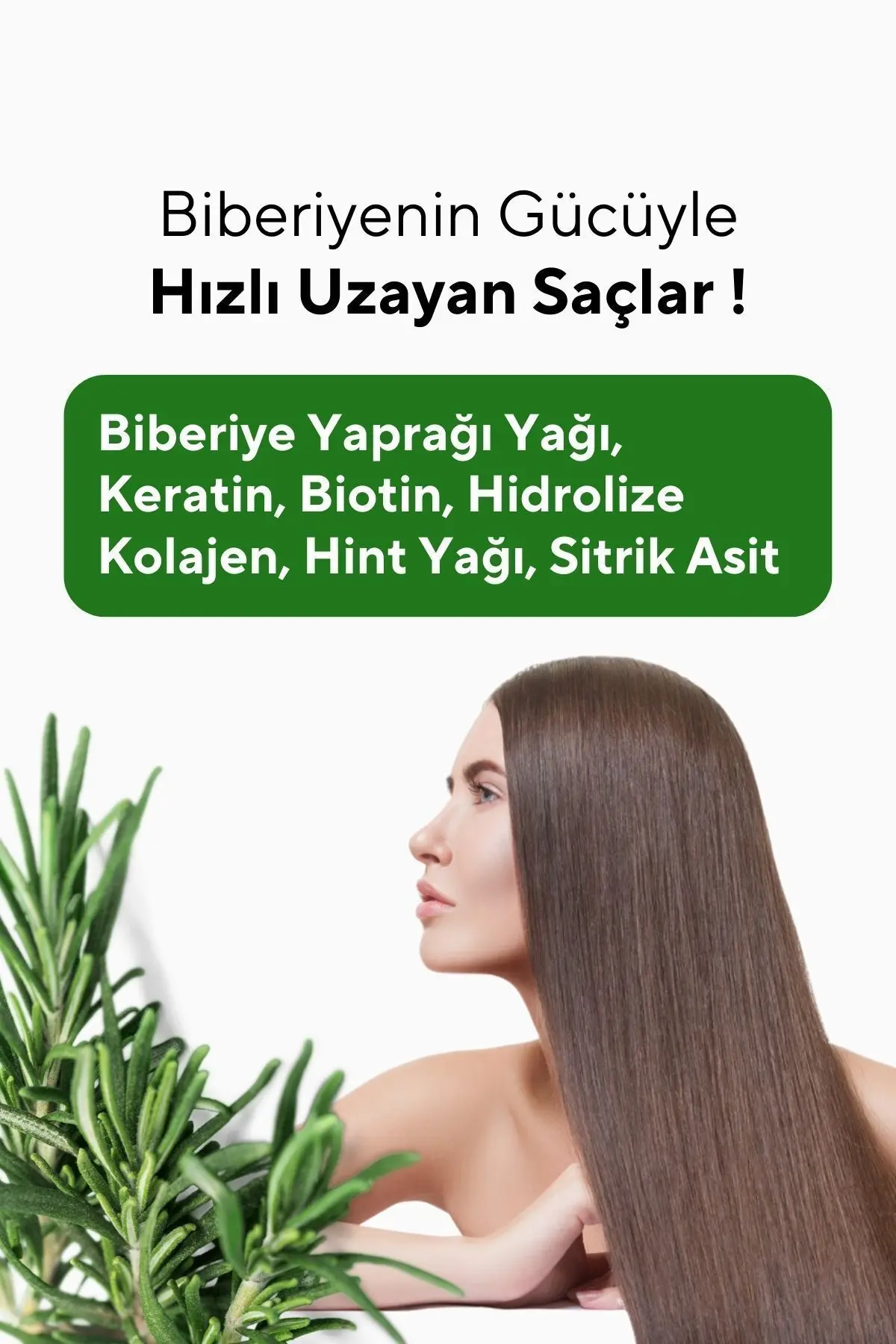 Biberiye Şampuanı Dökülme Karşıtı ve Hızlı Uzamaya Yardımcı Keratin, Biotin ve Kolajen Özlü 250 ml