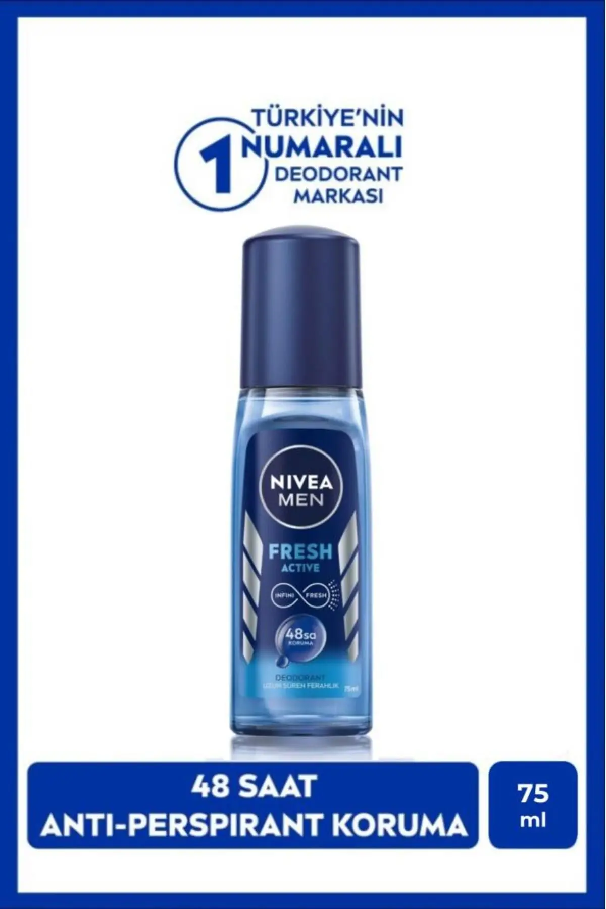 NIVEA Men Pump Sprey Fresh Active Erkek Deodorant 75 ml