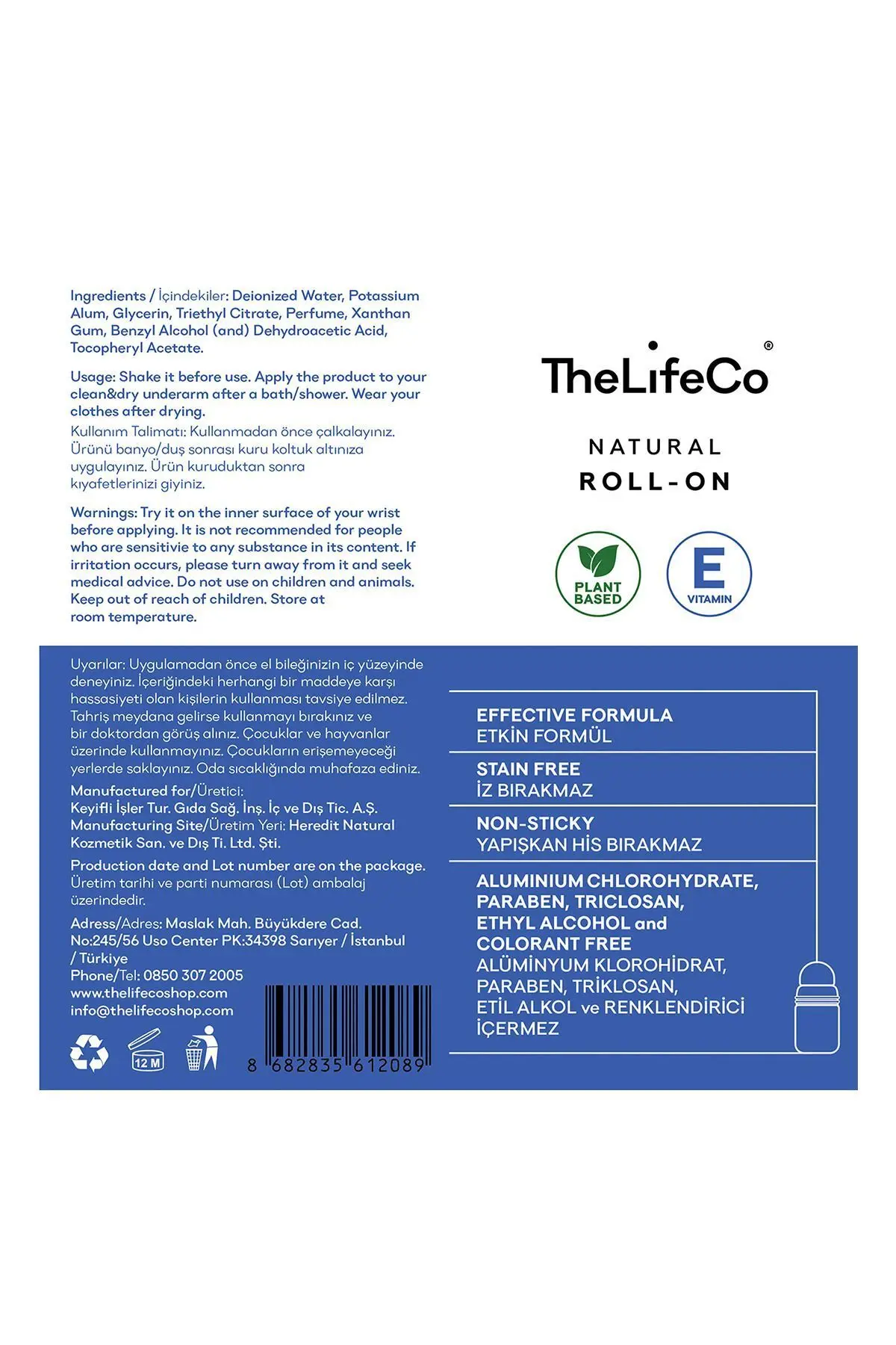 Doğal Roll-on White Cedar(MAN) 60 ml (ALKOL,ALÜMİNYUM,PARABEN,SENTETİK KOKU İÇERMEZ)