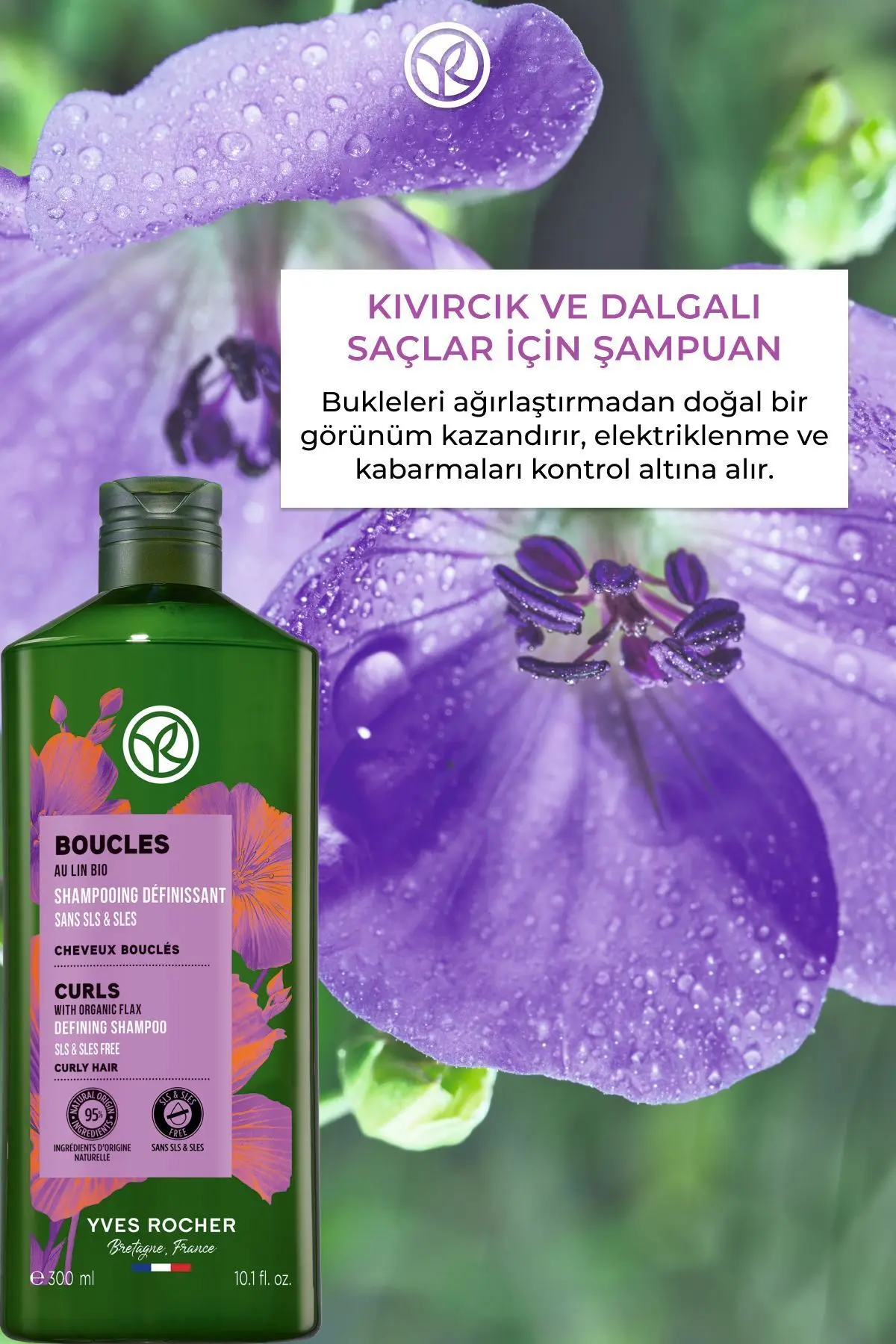 Kıvırcık ve Dalgalı Saçlar İçin (Boucle) Bukle Belirginleştirici Şampuan - Vegan-300 ml