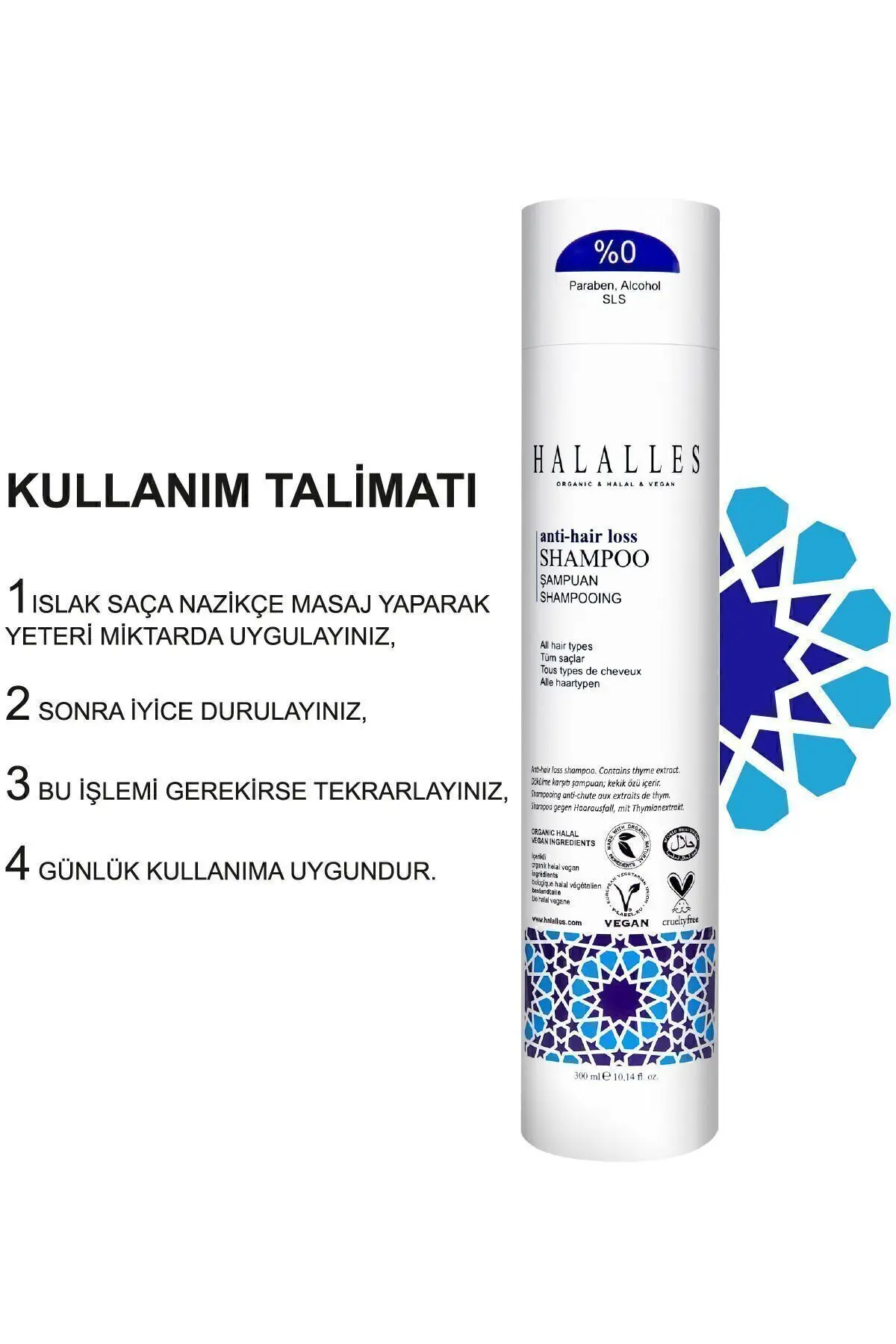 Saç Dökülmesine Karşı Şampuan 300 ml