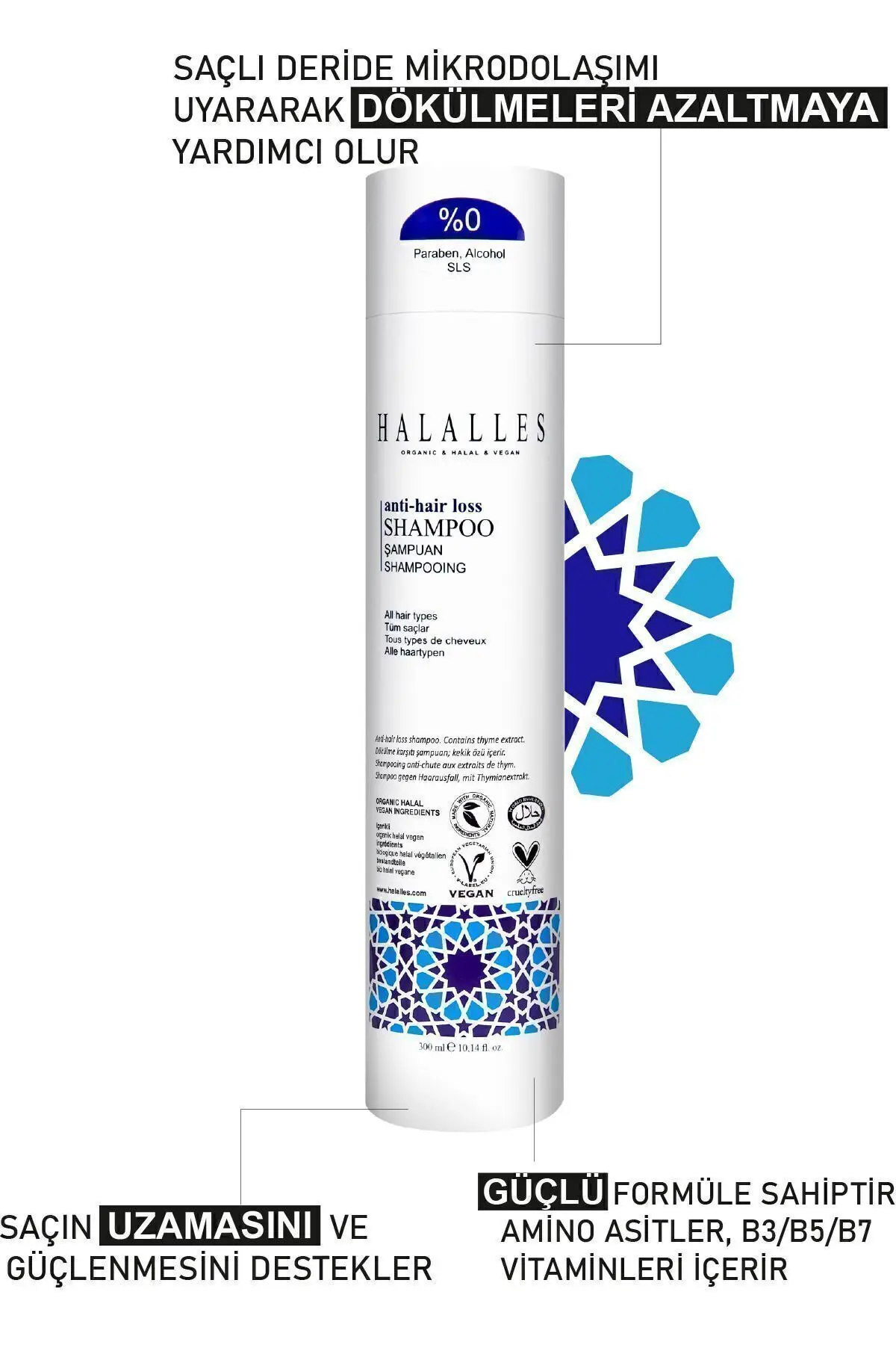 Saç Dökülmesine Karşı Şampuan 300 ml