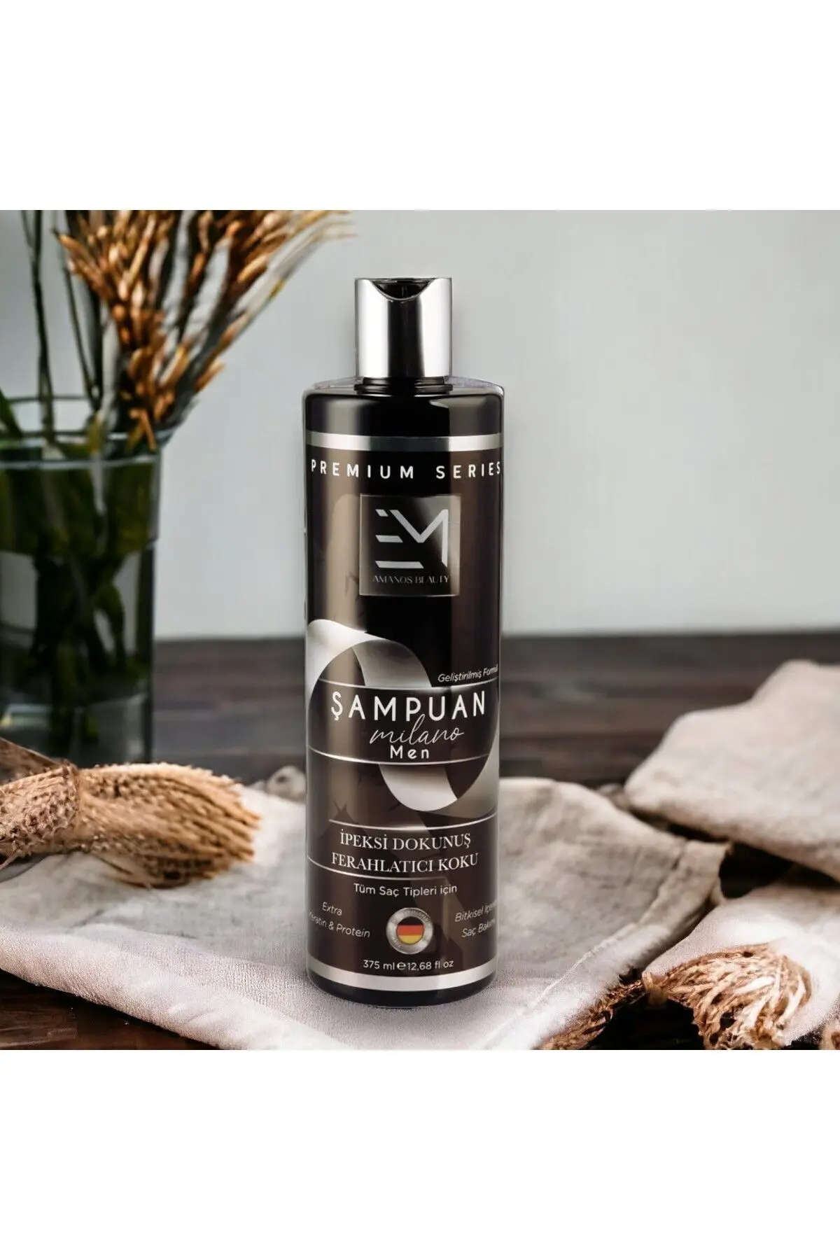 Milano Kokusu - Erkek Şampuan - Doğal Bitki Özlü Keratin Ve Kolajen Içerir - Saç Dökülmesini Önler