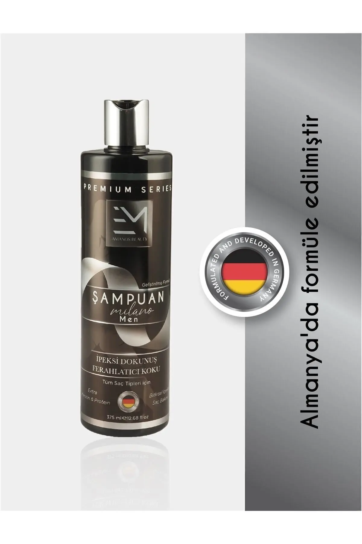 Milano Kokusu - Erkek Şampuan - Doğal Bitki Özlü Keratin Ve Kolajen Içerir - Saç Dökülmesini Önler