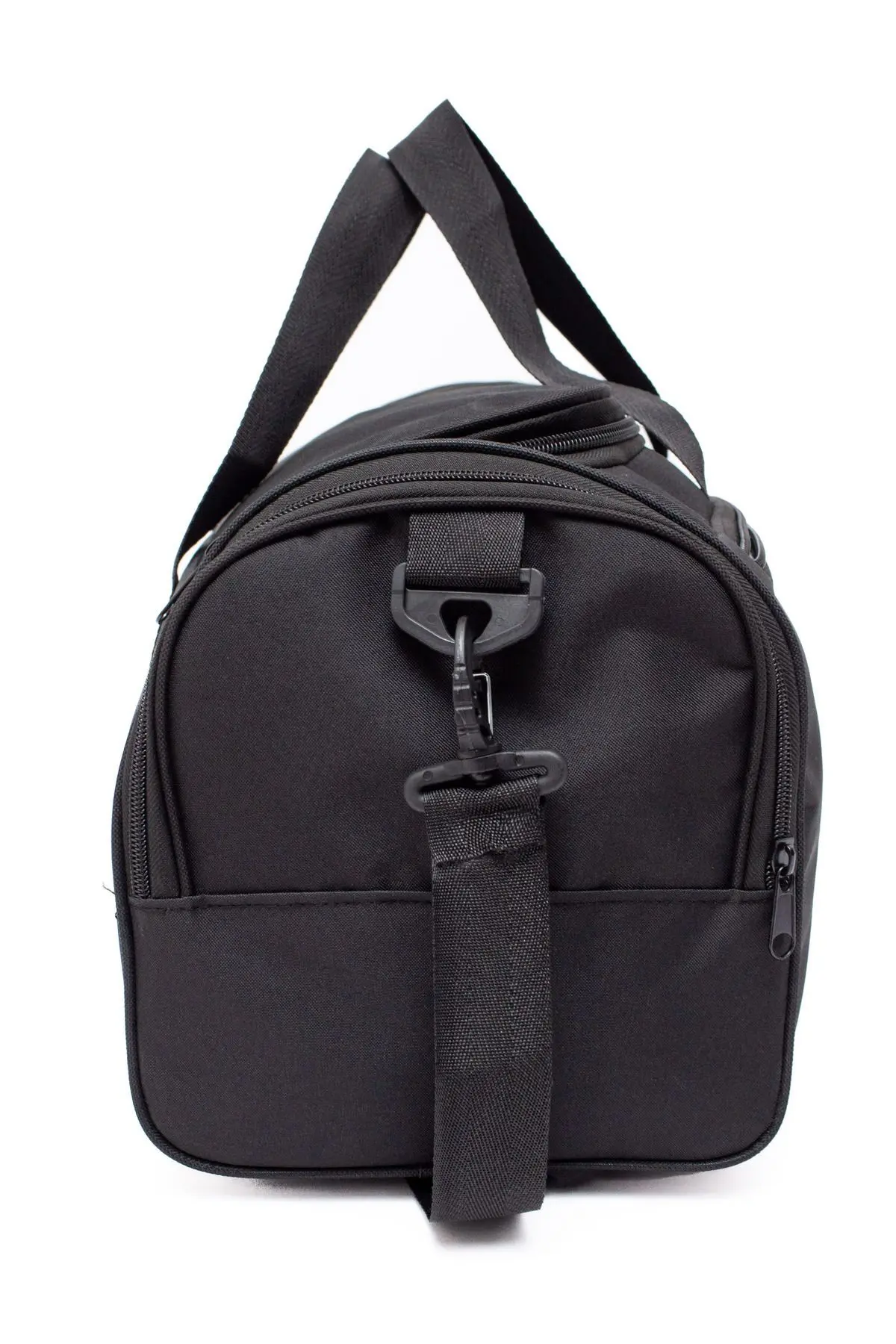 Siyah Önü Cepli Ayakkabı Bölmeli Geniş Bavul Seyahat Gym Fitness El ve Spor Çantası