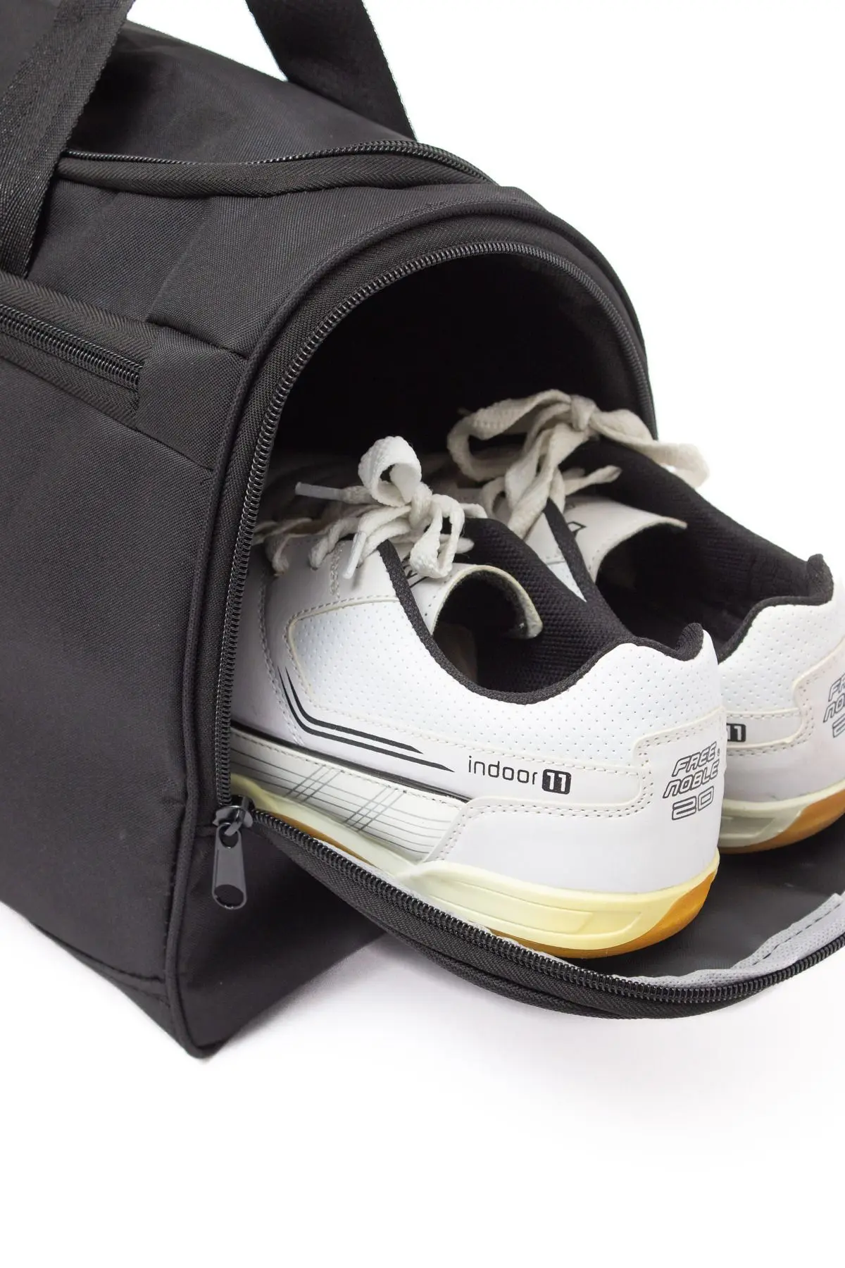 Siyah Önü Cepli Ayakkabı Bölmeli Geniş Bavul Seyahat Gym Fitness El ve Spor Çantası