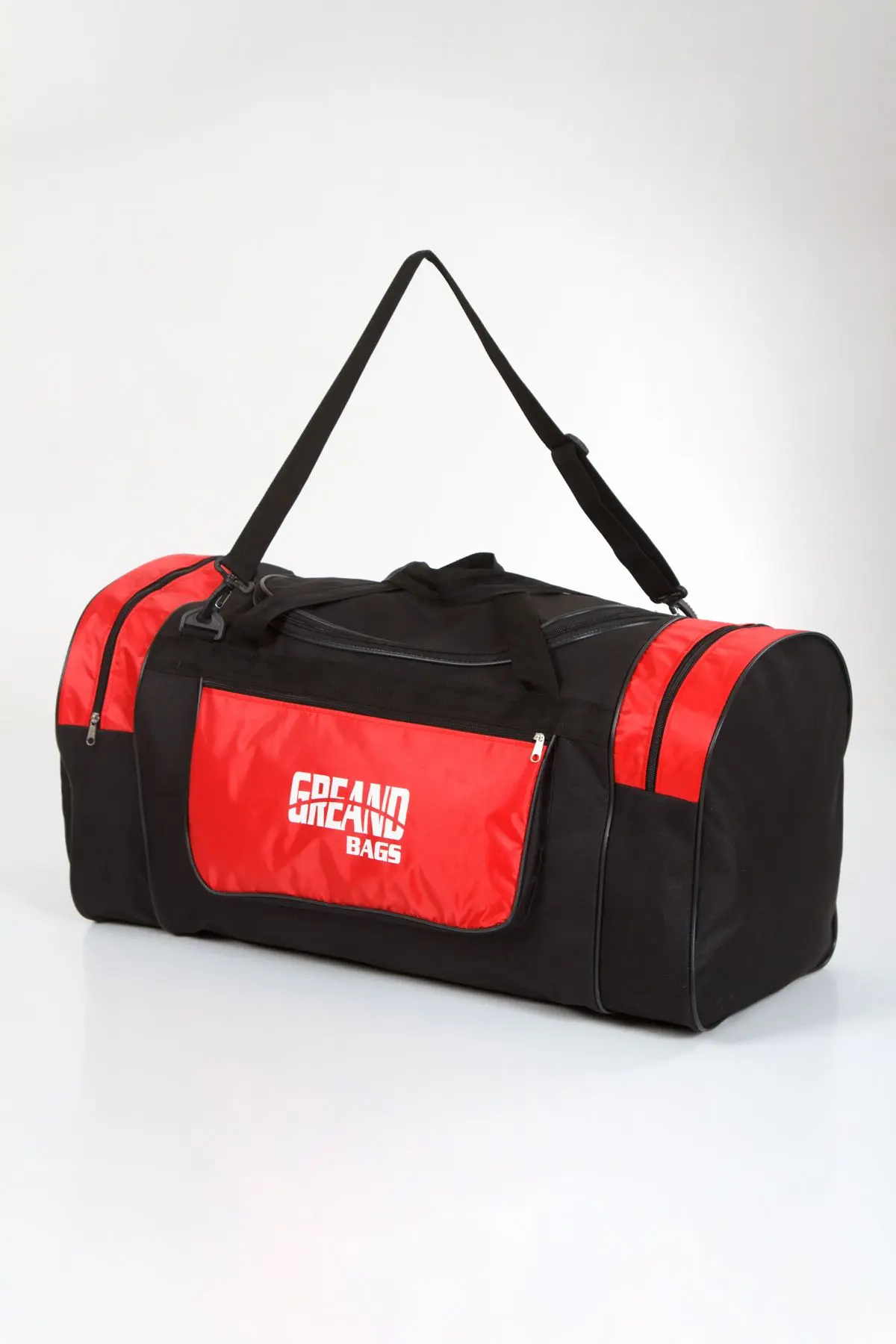 Unisex Kırmızı Valiz Çanta 4 Bölmeli Çanta Spor Çantası Seyahat Çantası El Ve Omuz Çantası