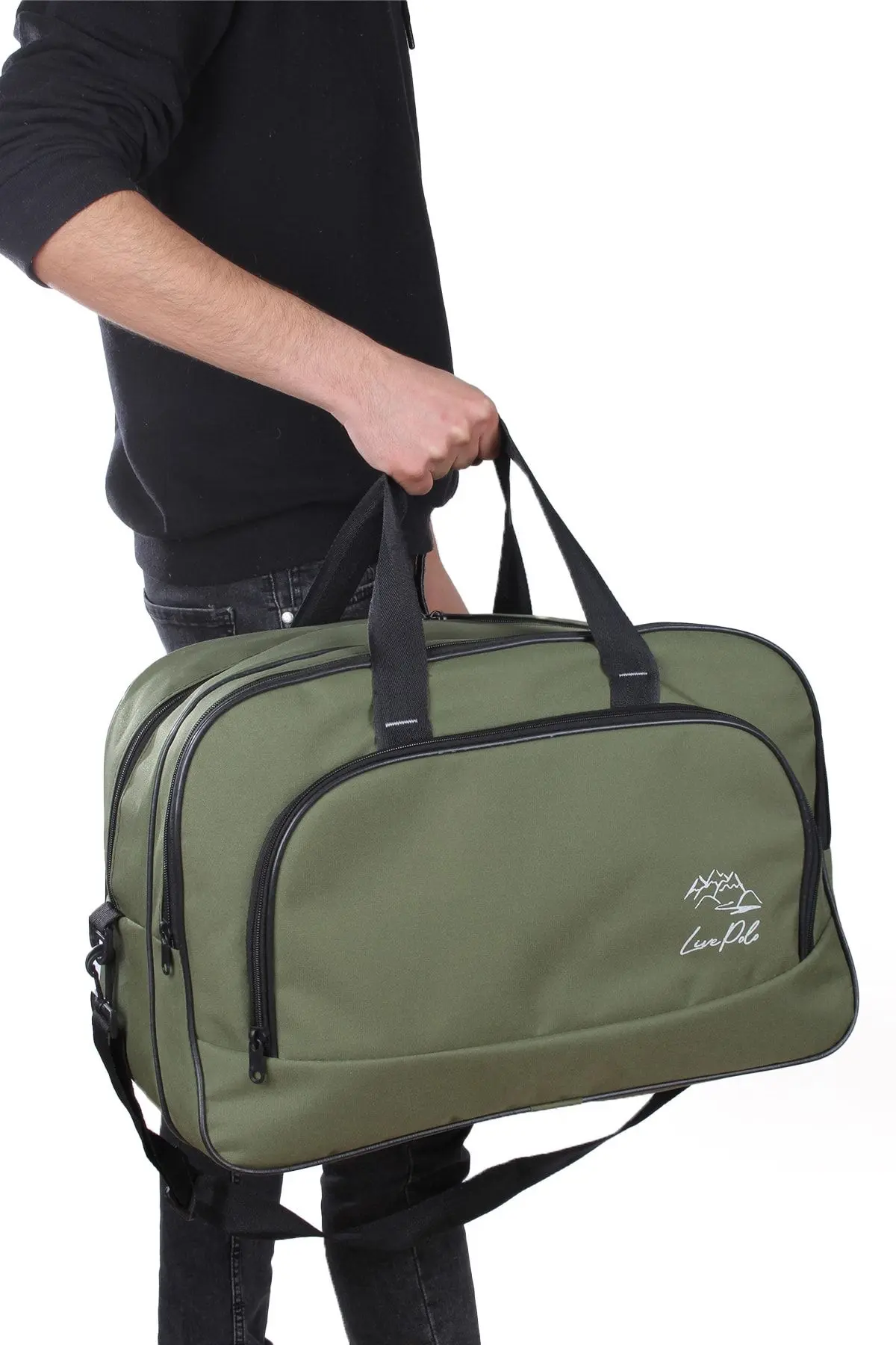 Nil-01 Unısex Havlu Kumaş Hostes Valiz Seyahat Tatil Spor Hastane Çok Gözlü El Ve Omuz Çantası Kabin