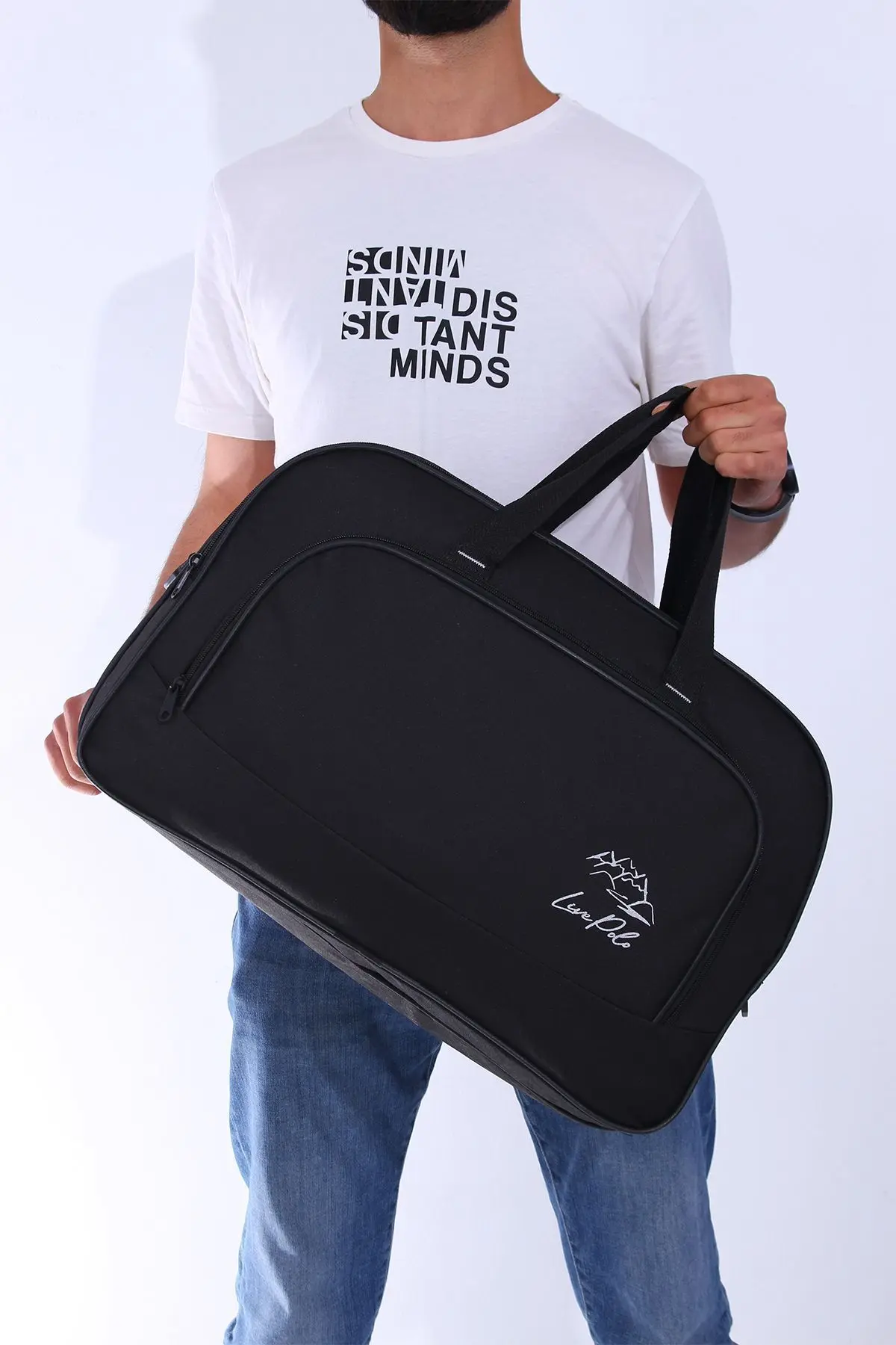 Nil-01 Unısex Havlu Kumaş Hostes Valiz Seyahat Tatil Spor Hastane Çok Gözlü El Ve Omuz Çantası Kabin