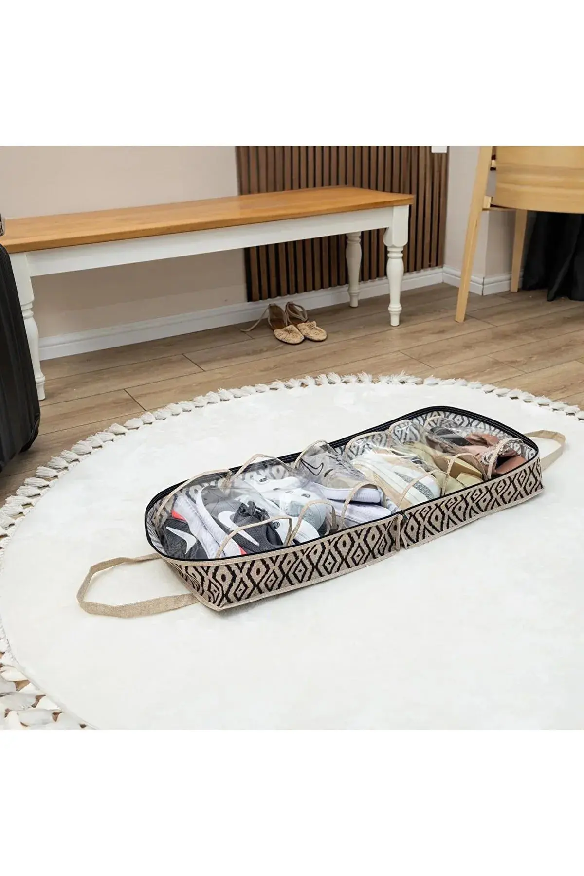 Bohe Lüx Ayakkabı Seyehat Tipi Çanta ( Valiz Çantası )