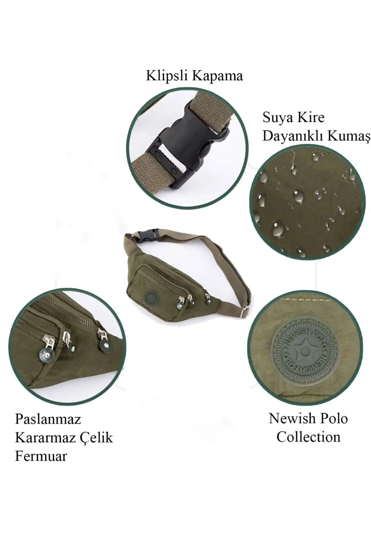 Yuppy Club Krinkıl Çapraz Askılı Bel Omuz Ve Spor Çanta