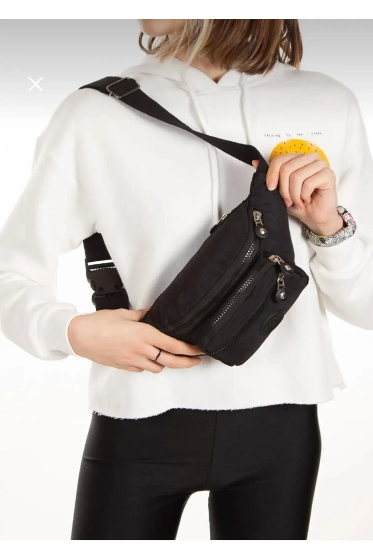 Yuppy Club Unisex Krinkıl Çapraz Askılı Bel Omuz Ve Spor Çantası