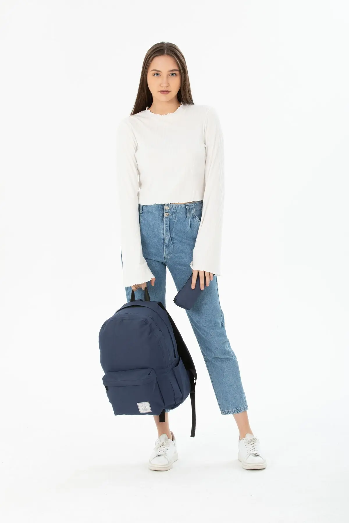 Unisex Ortopedik Su Geçirmez Leptop Bölmeli Hafif Günlük ve Okul Sırt Çantası ve Kalemlik