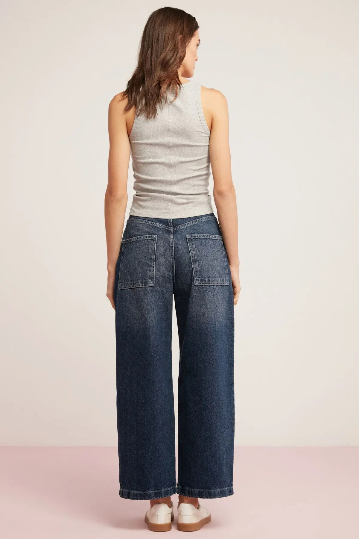 Lıllesol Kadın Fitilli Görünümlü Kalın Askılı Basic Gri Atlet