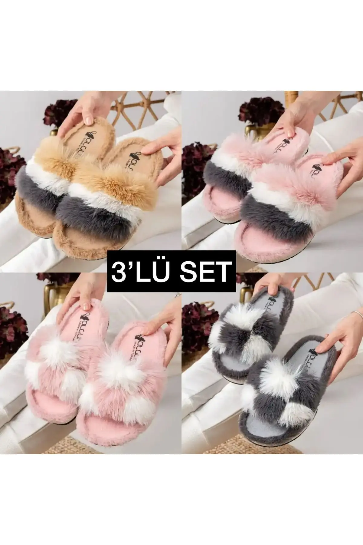 ÜÇLÜ PELUŞ TERLİK