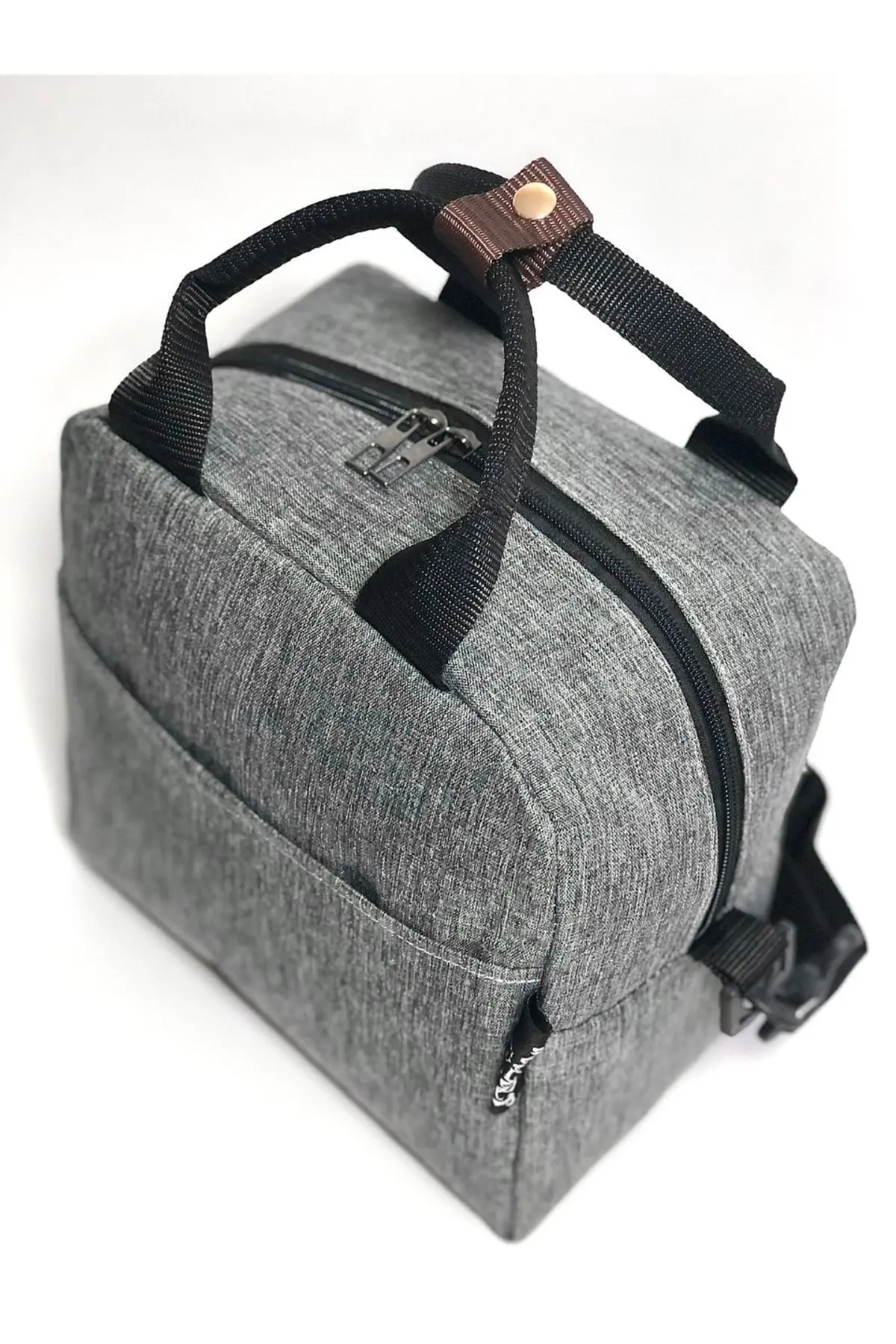 Termal , Isı Yalıtımlı (SICAK/SOGUK) Beslenme ,yemek Taşıma Çantası Gri