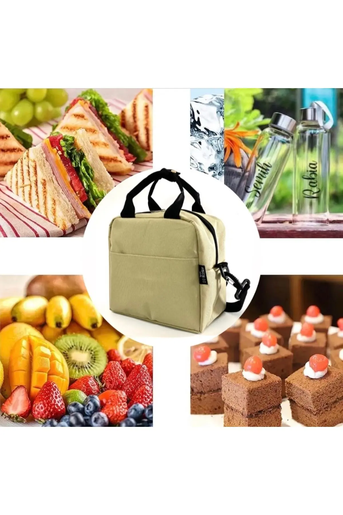 Termal , Su Geçirmez ( Sıcak / Soğuk ) Yemek , Beslenme , Mama Taşıma Çantası