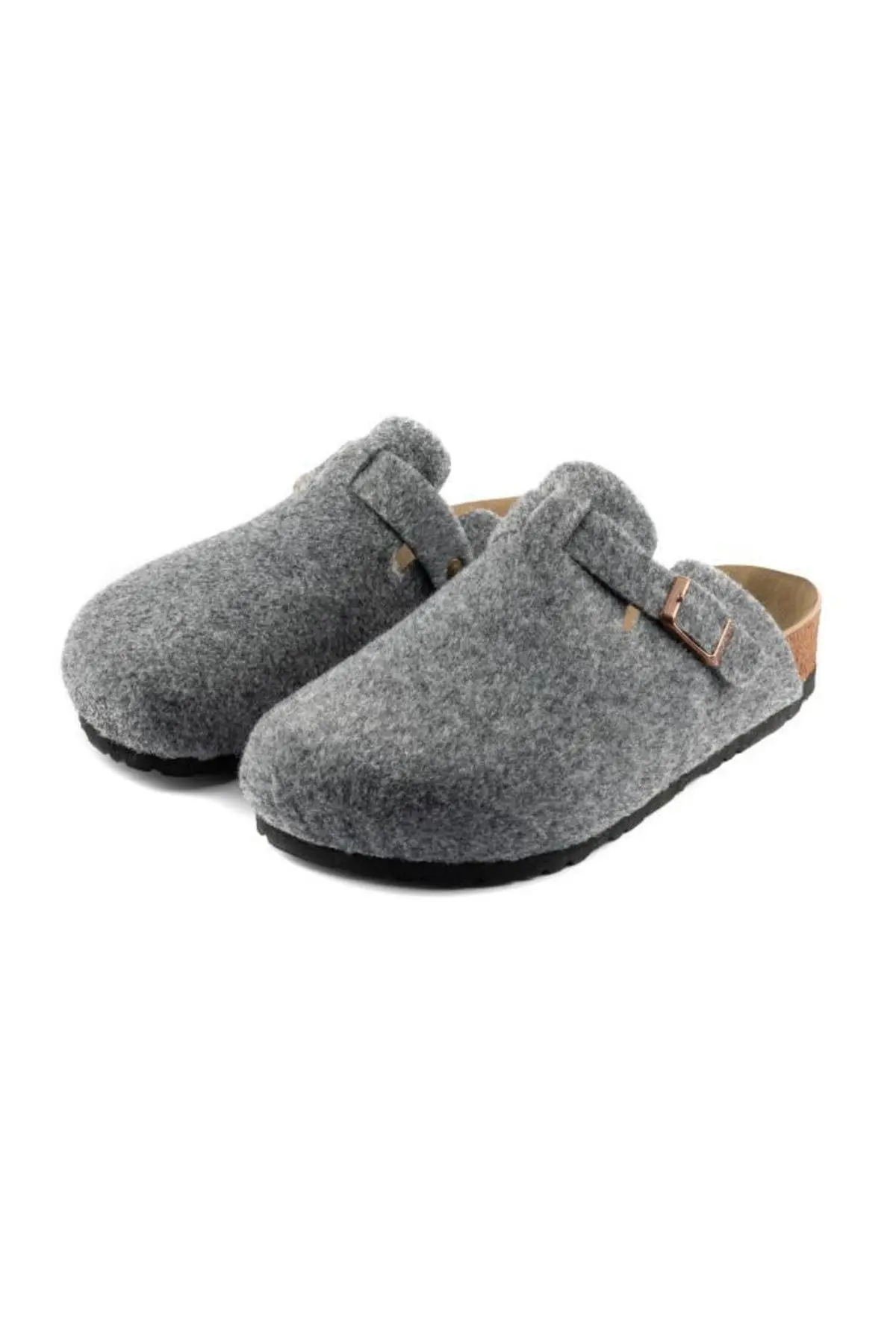 Royjones Terlik Modelleri Kadın Günlük Yün Keçe Ev Terlik 7004