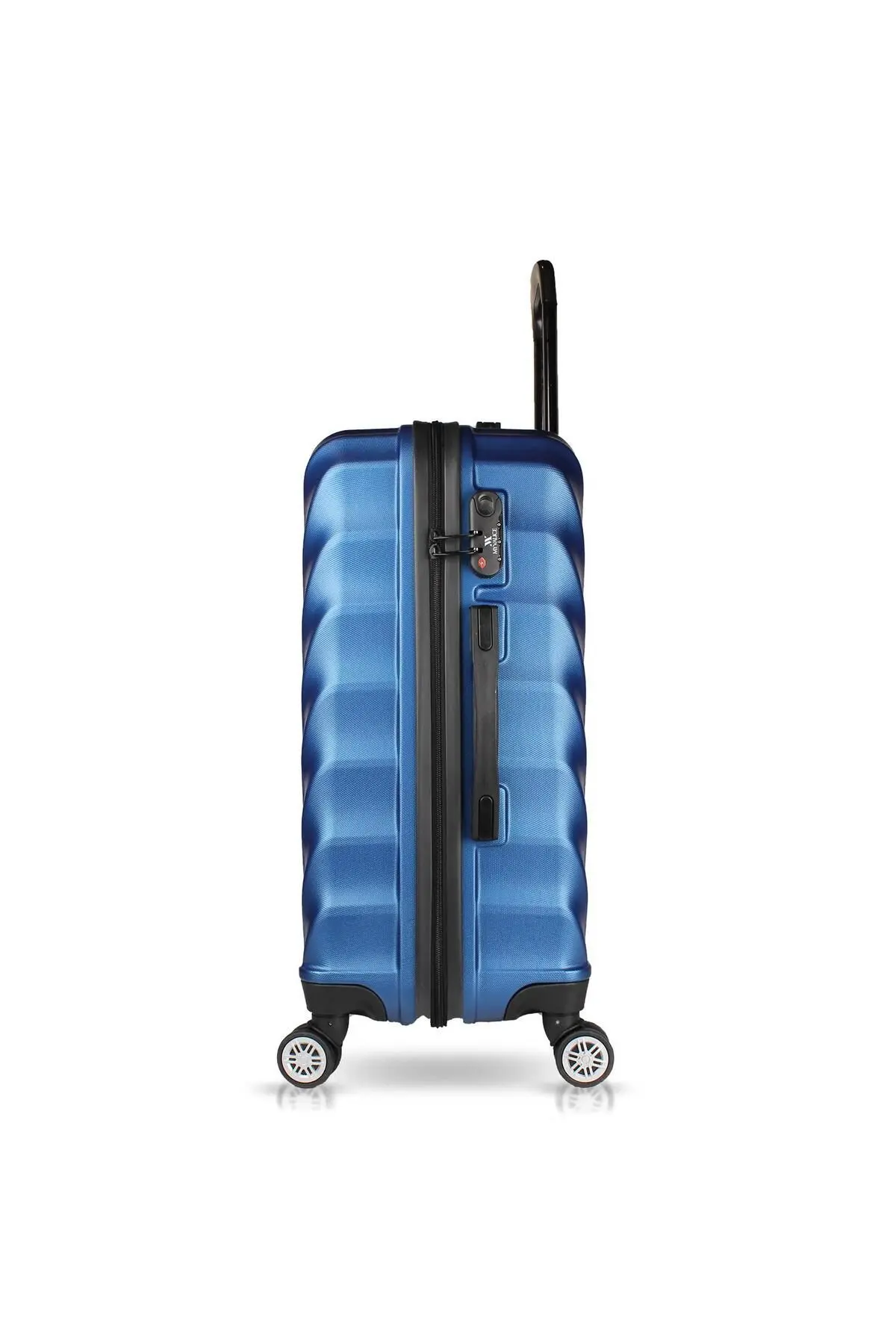 Lotus Abs Orta Ve Makyaj Boy Lacivert 2'li Valiz Seti