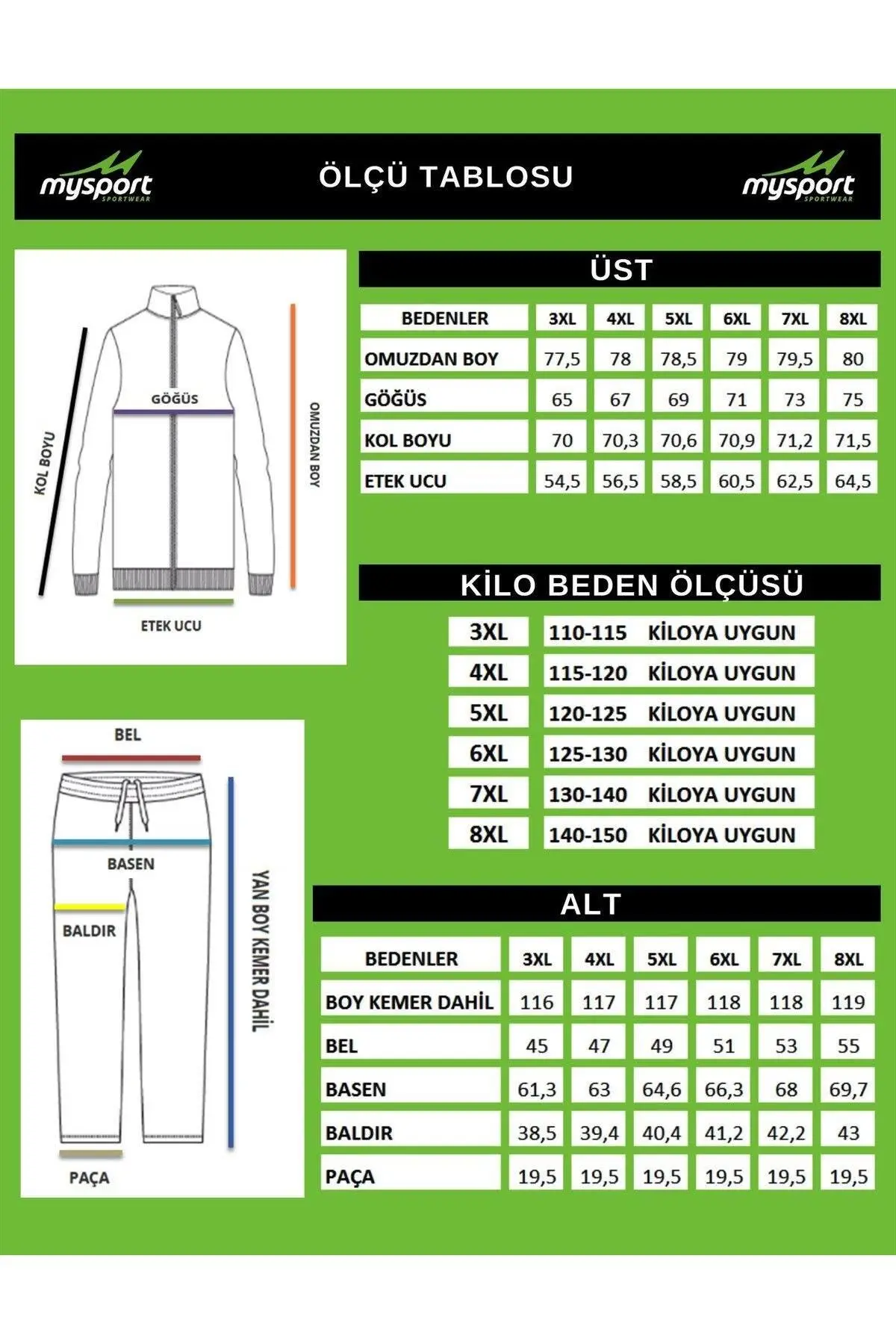 201751 Erkek Büyük Beden Eşofman Alt Giyim