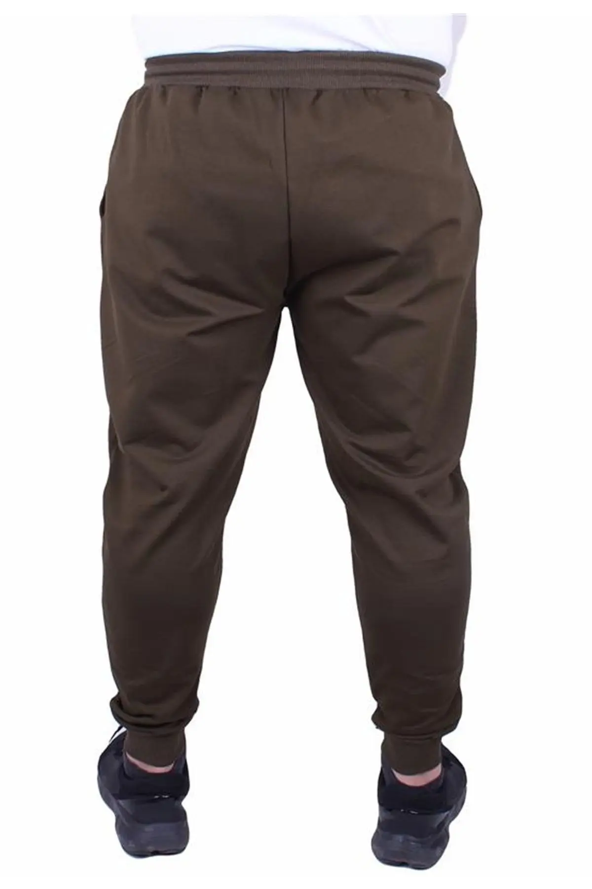 Büyük Beden Basic Eşofman Altı Full Lycra 11516 Askeri Yeşil