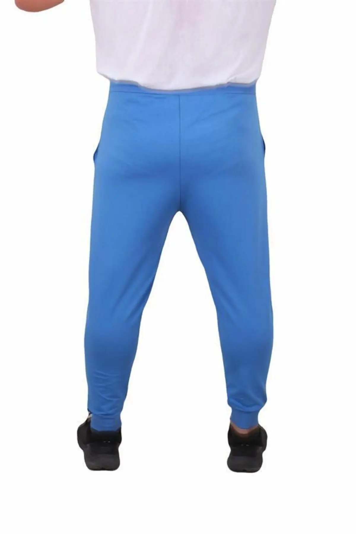 Büyük Beden Basic Eşofman Altı Full Lycra 11516 SAKS