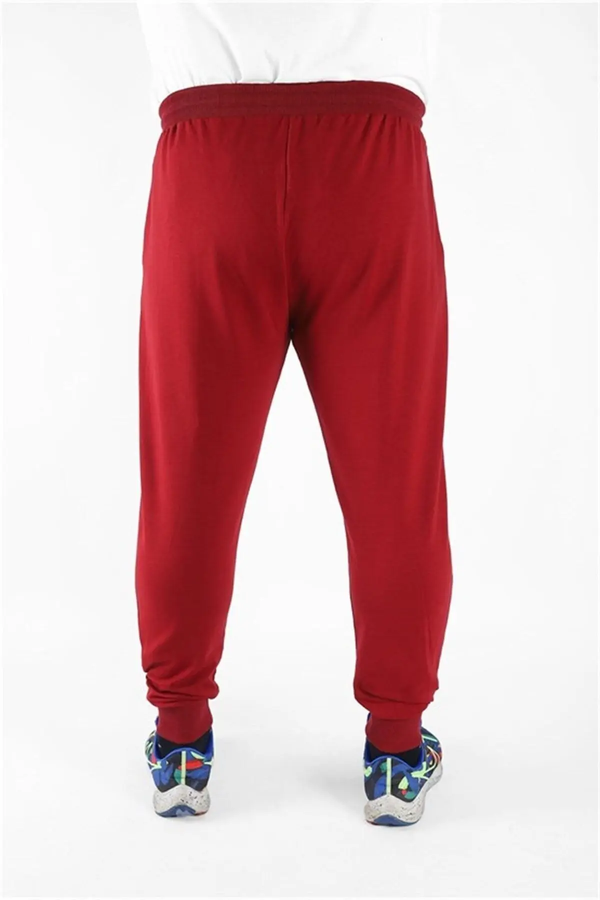 Büyük Beden Basic Eşofman Altı Full Lycra 11516 Bordo