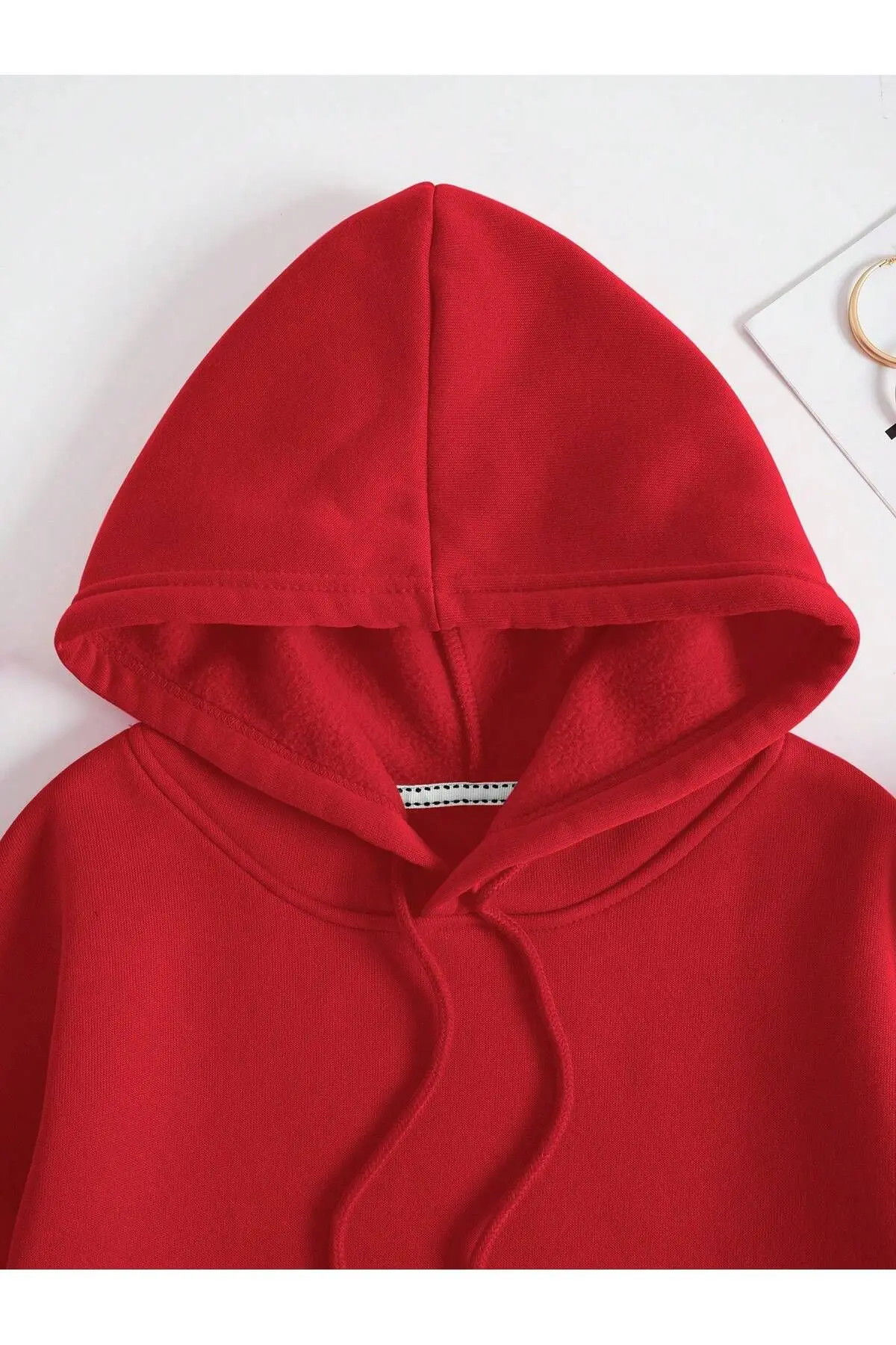 Unısex Rahat Kesim Sweatshirt- Kapüşonlu Sweatshirt